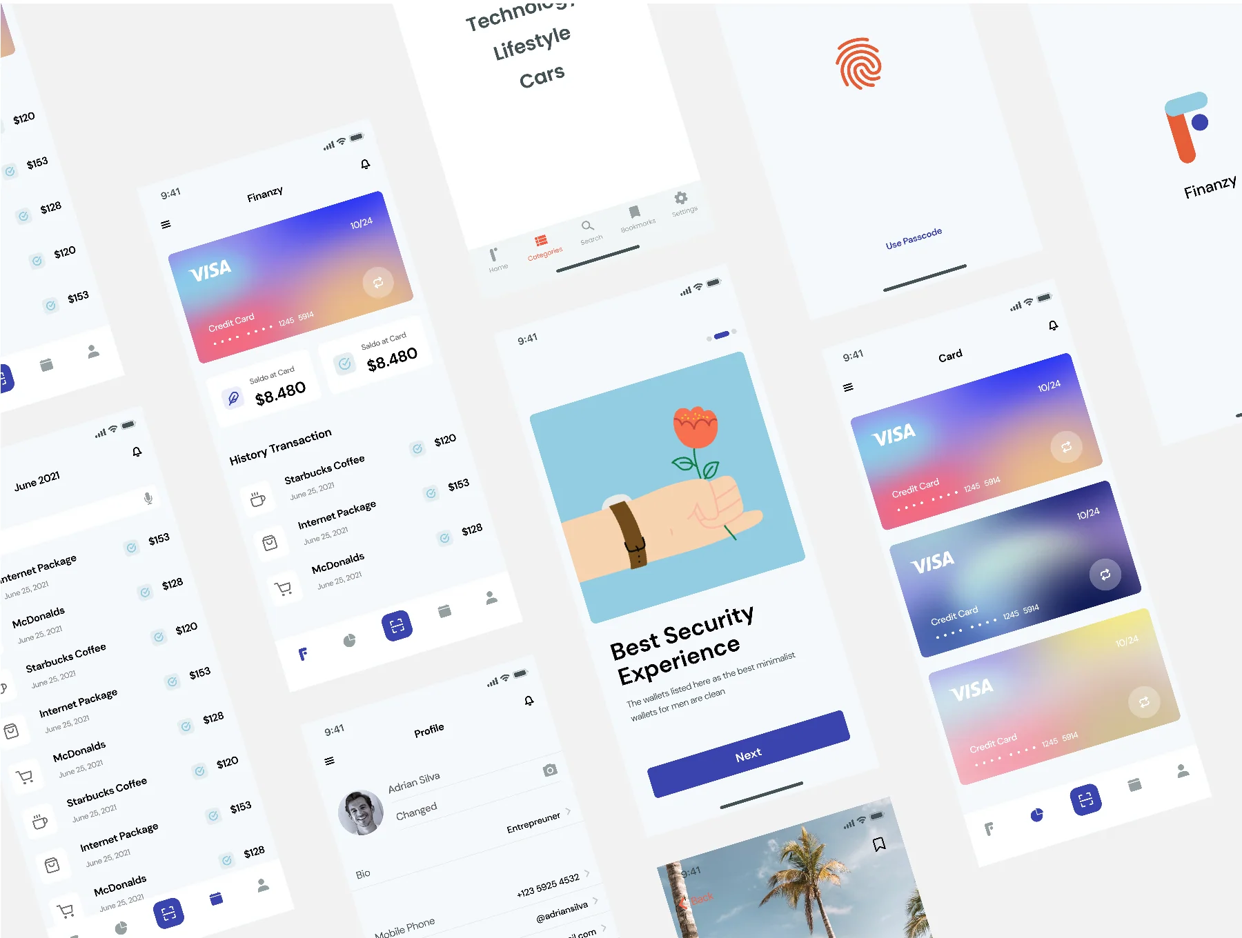 Finanzy - Financial App UI Kit 5