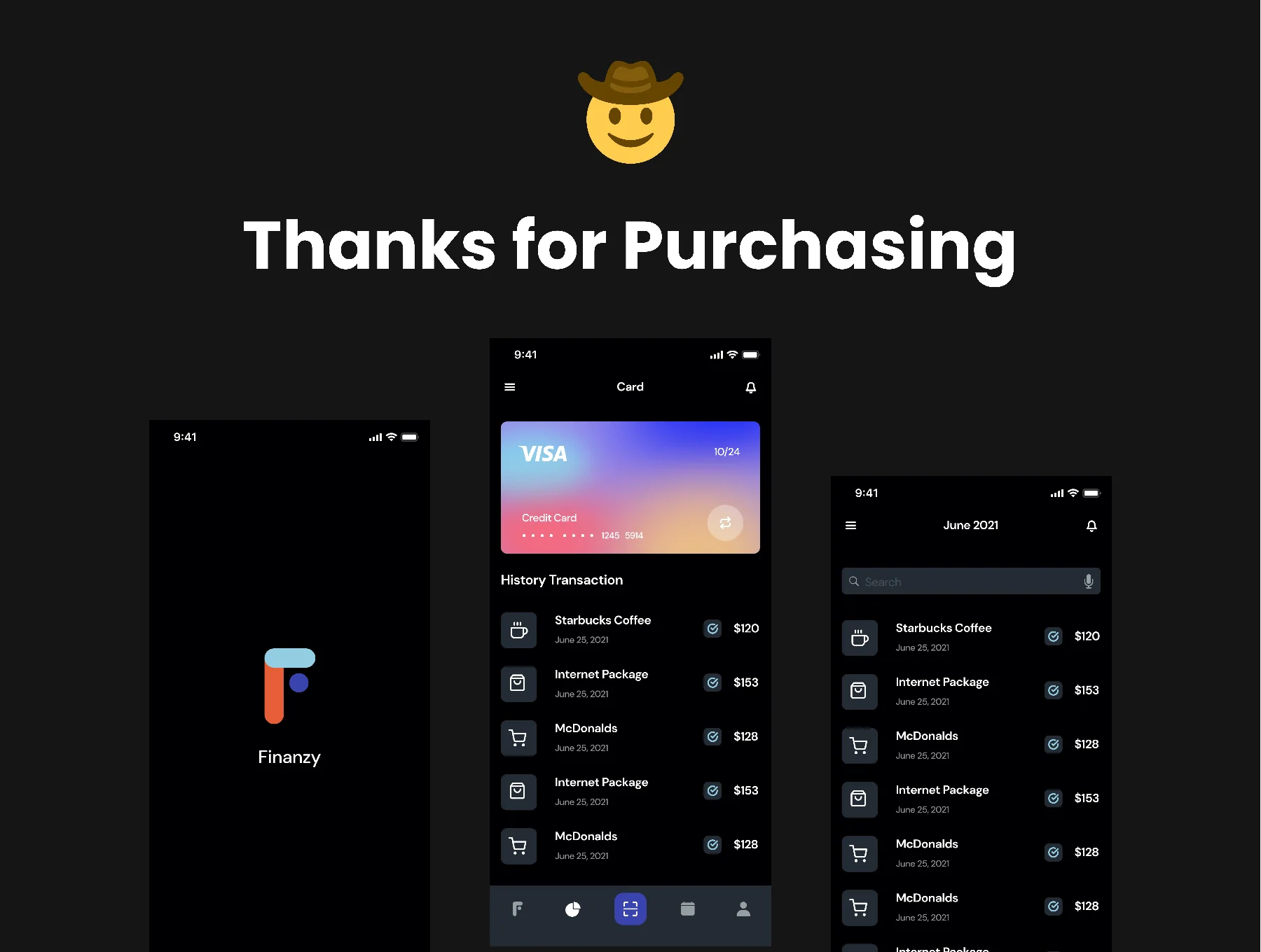 Finanzy - Financial App UI Kit 6