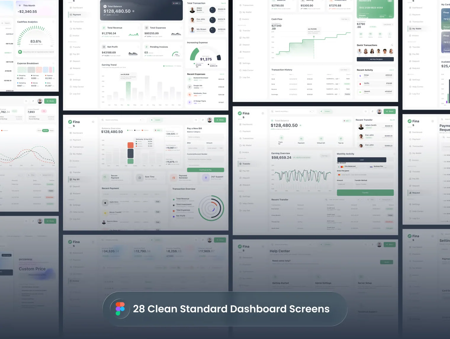 Finas - Finance Management Dashboard UI Kit 3