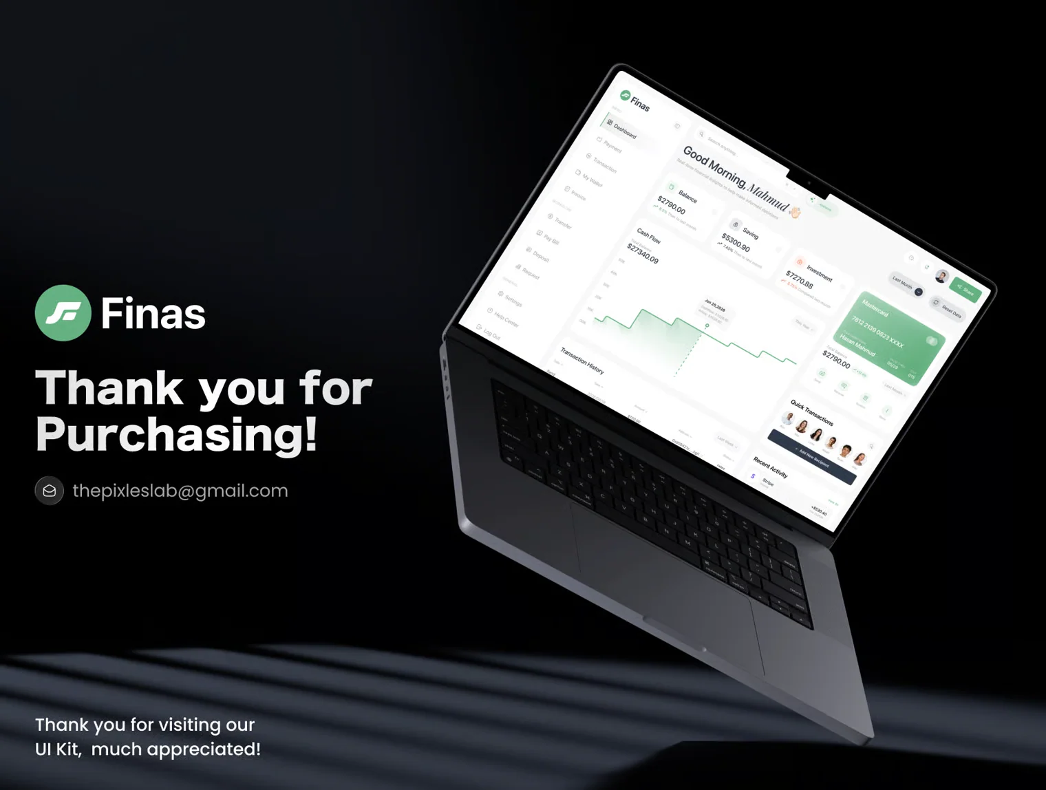 Finas - Finance Management Dashboard UI Kit 8