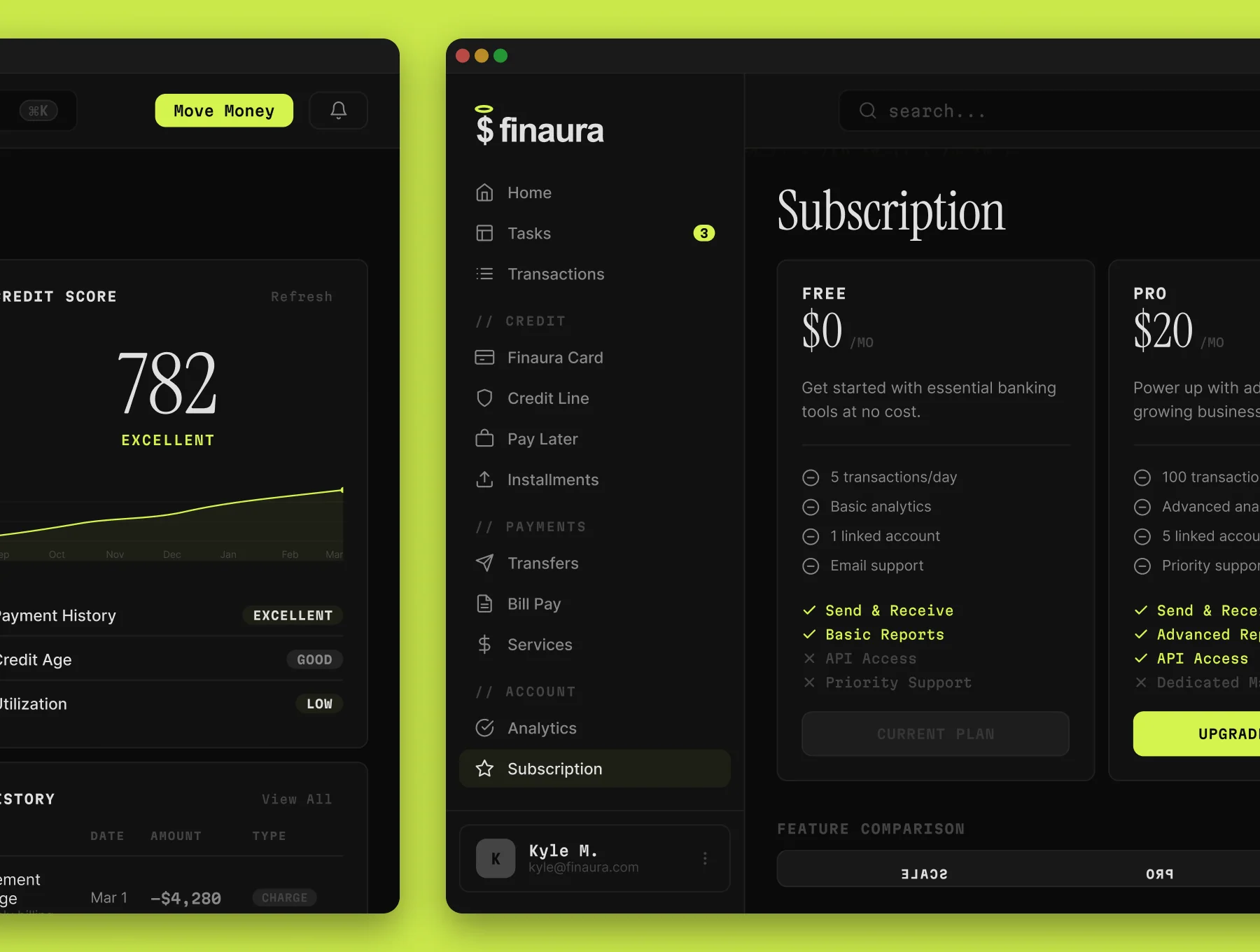 Finaura - Premium fintech dashboard UI kit 5