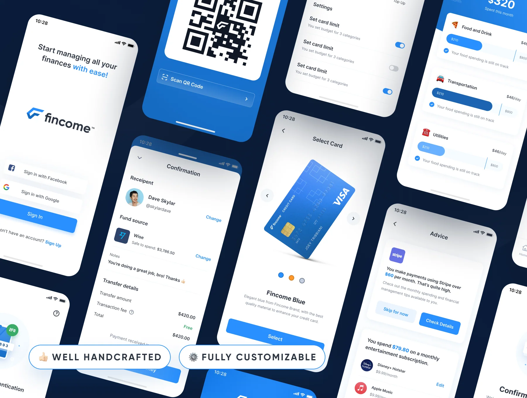 Fincome - Finance Premium UI Kit Templates 6