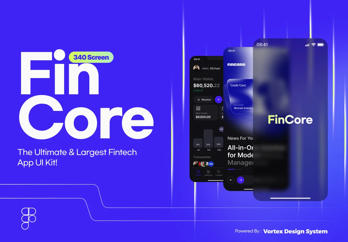 FinCore — Finance & Banking UI Kit