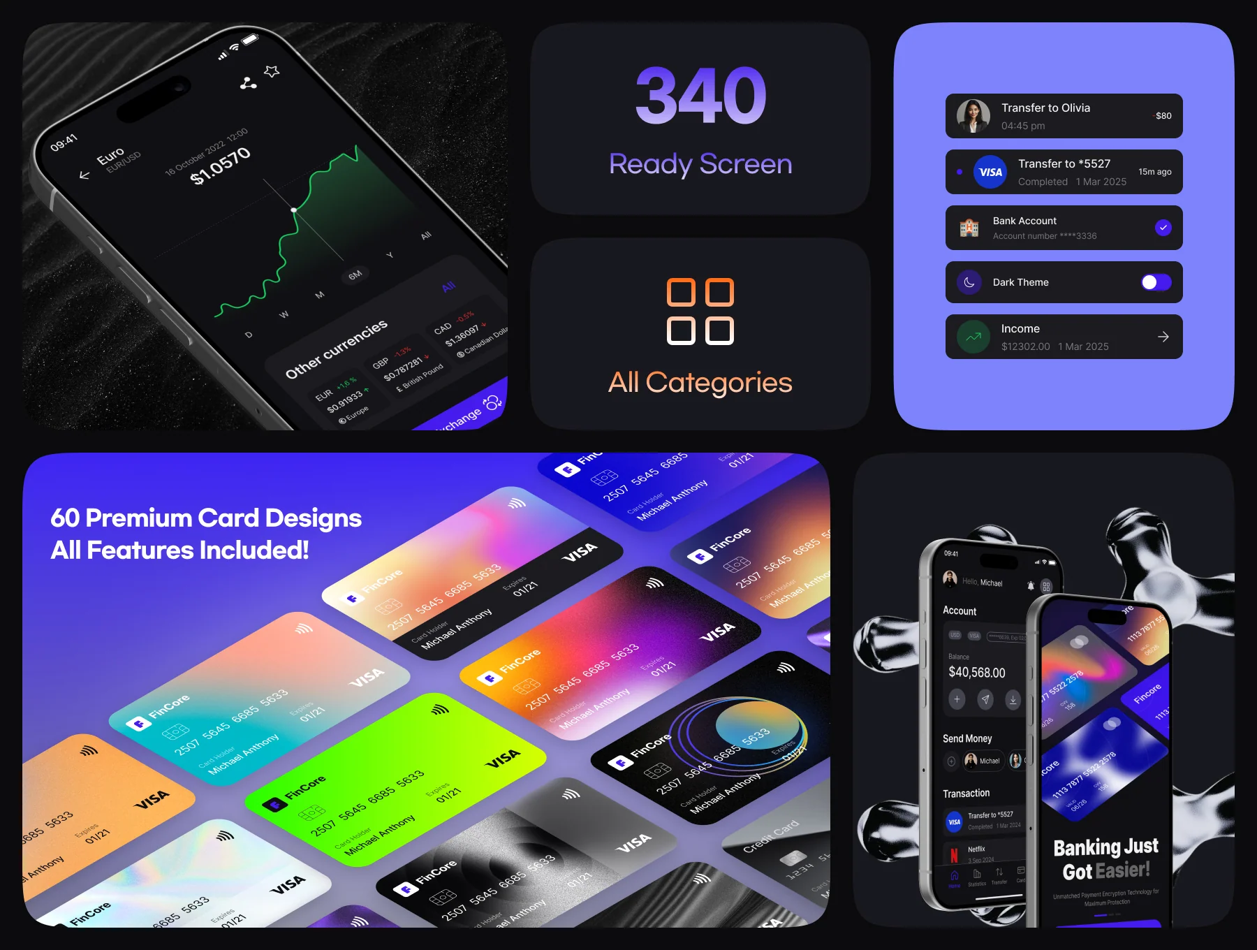 FinCore — Finance & Banking UI Kit 4