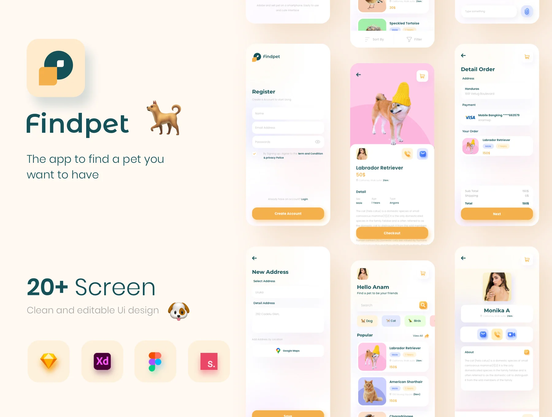 Findpet - Pet Finder UI KIT