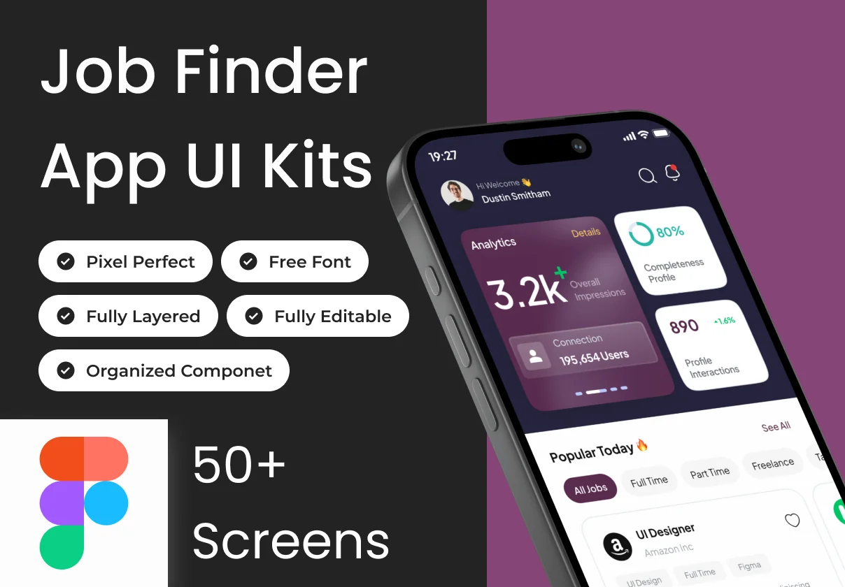 FindWork - Job Finder App Ui Kits