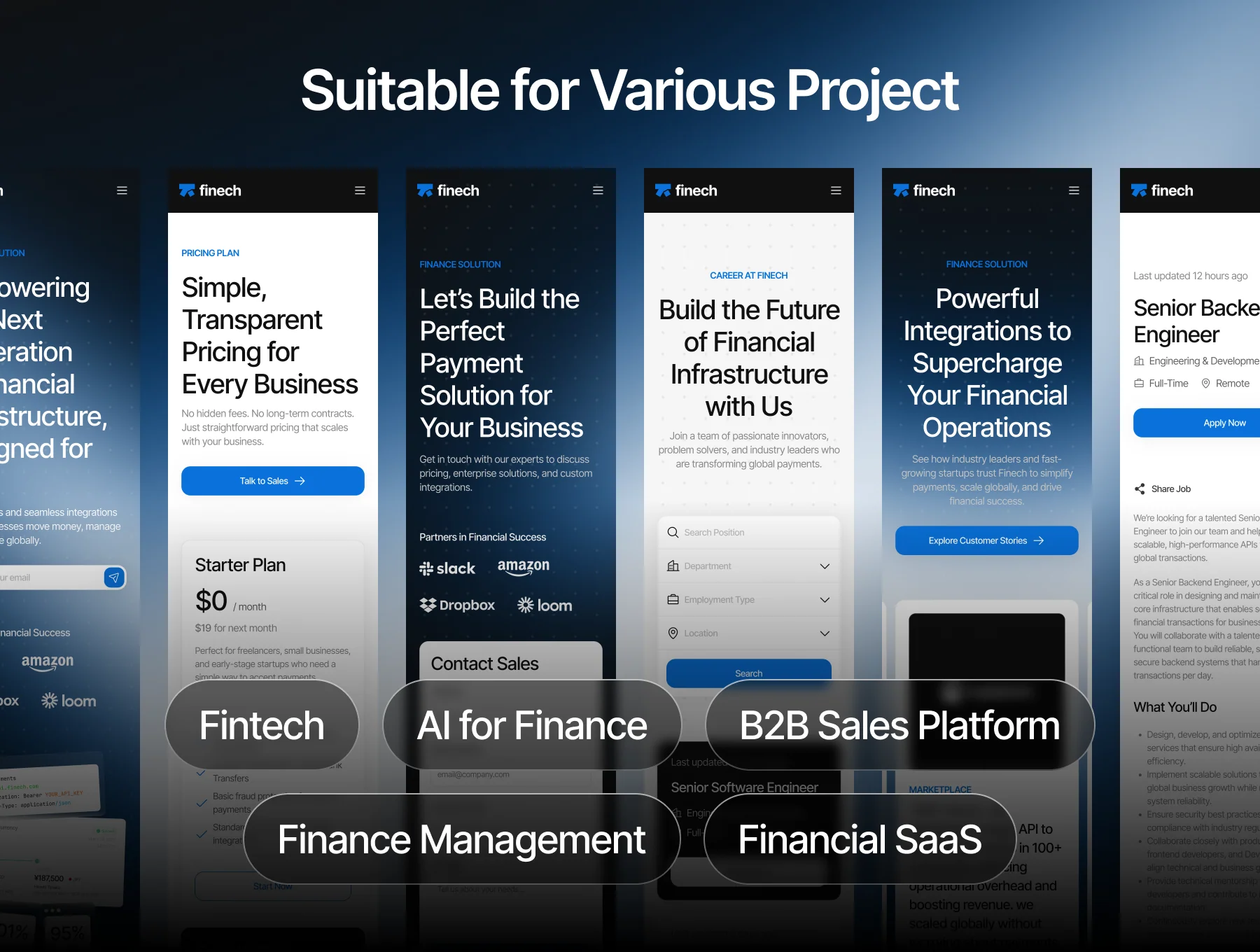 Finech - Finance and SaaS Website Framer Template 5
