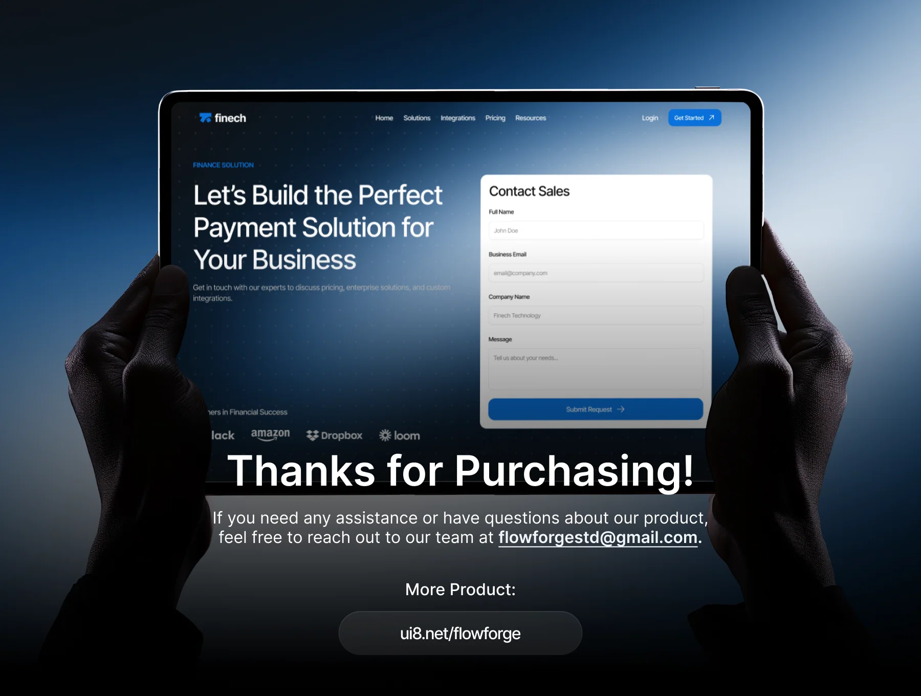 Finech - Finance and SaaS Website Framer Template 6