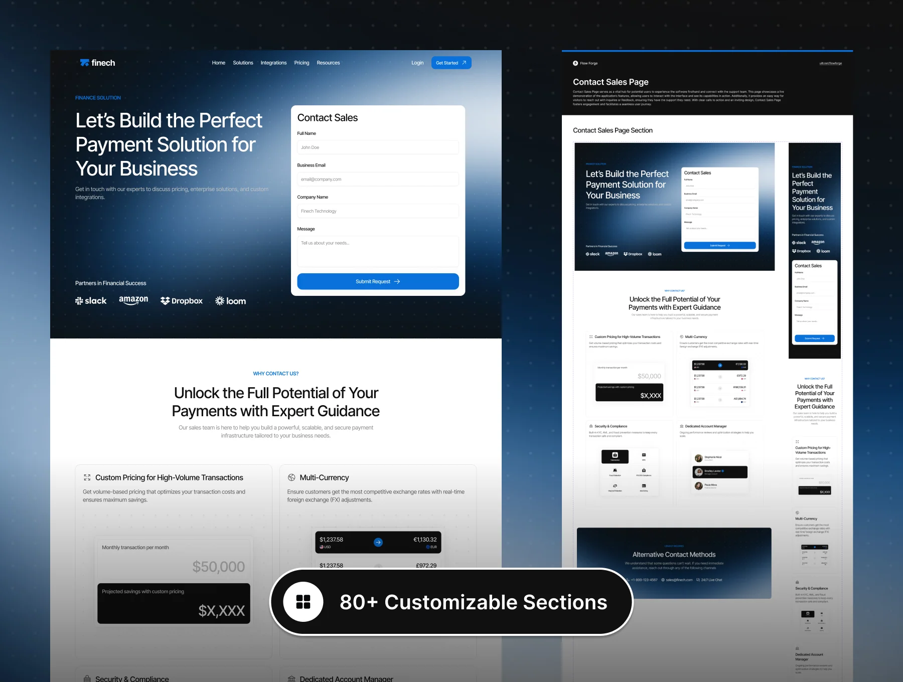 Finech - Finance API Suite Website UI Kit 5