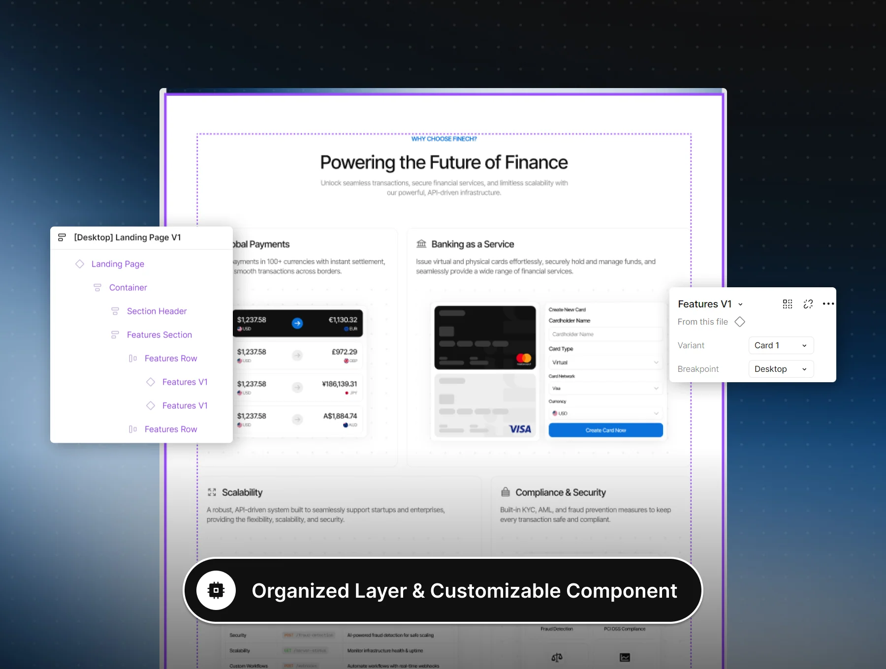 Finech - Finance API Suite Website UI Kit 6