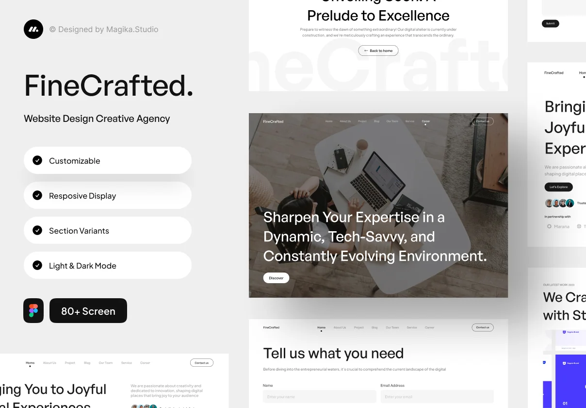 FineCrafted - An Agency Design Website
