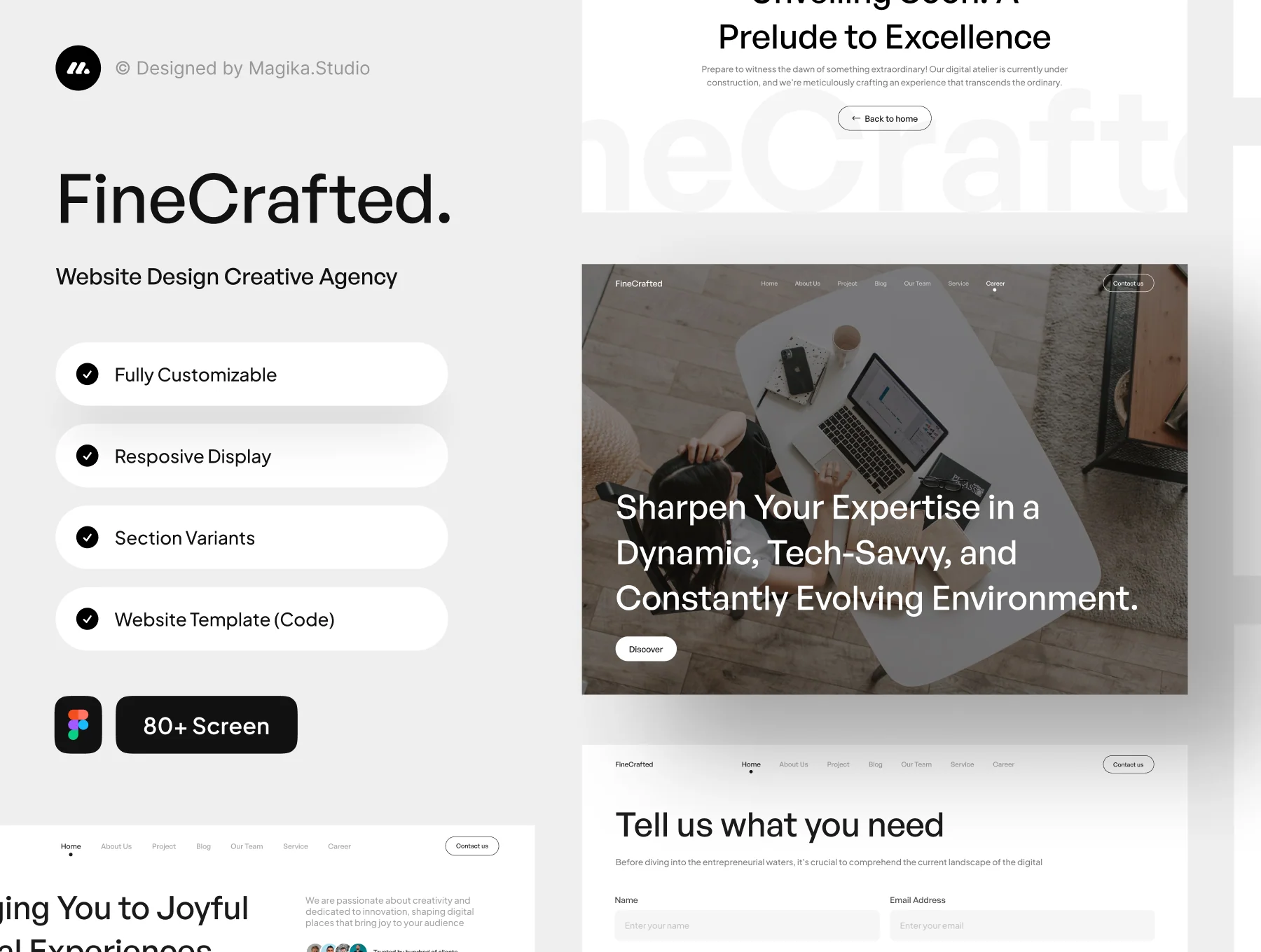 FineCrafted - An Agency Design Website