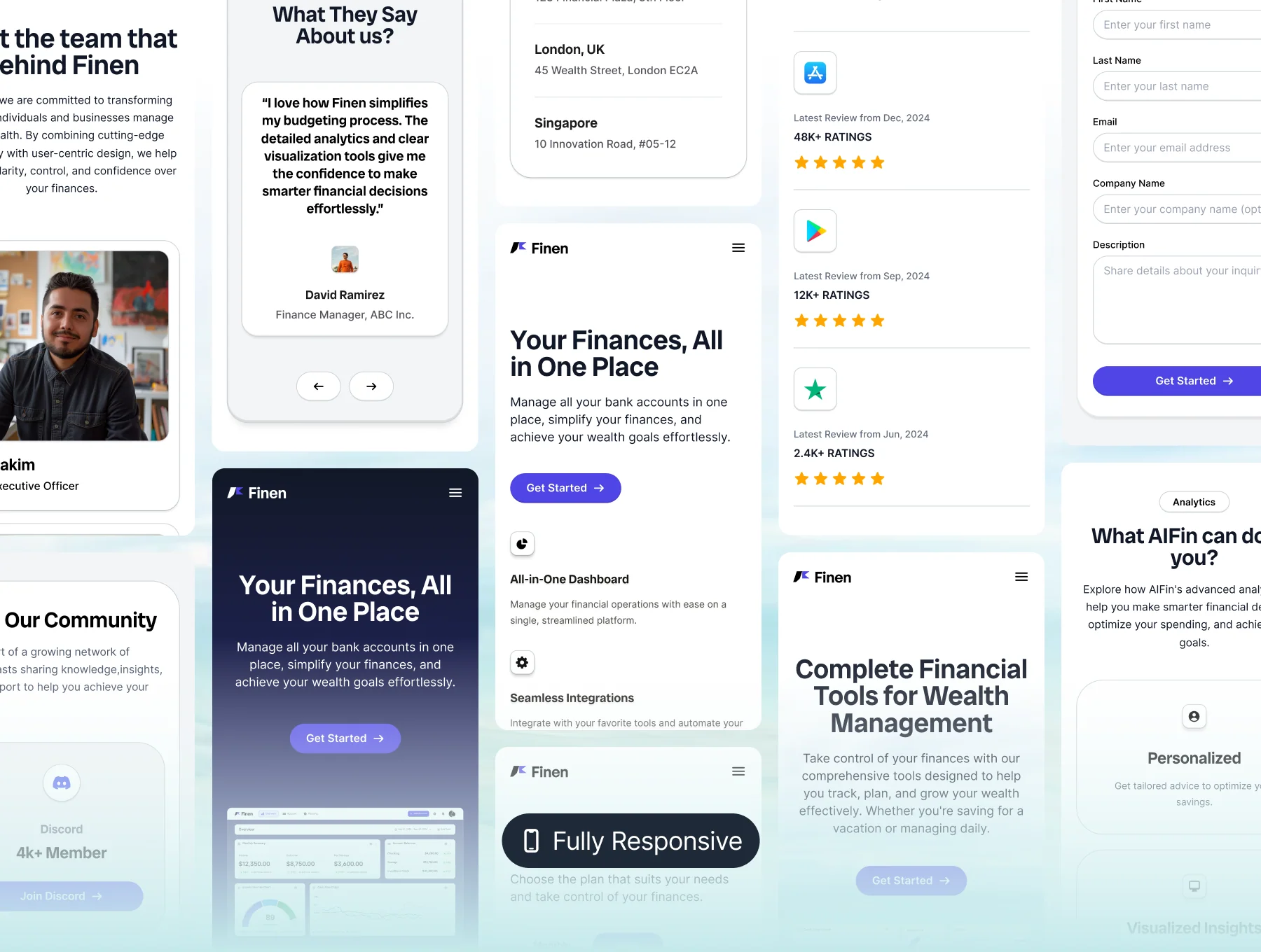 Finen – SaaS Website Landing Pages 5