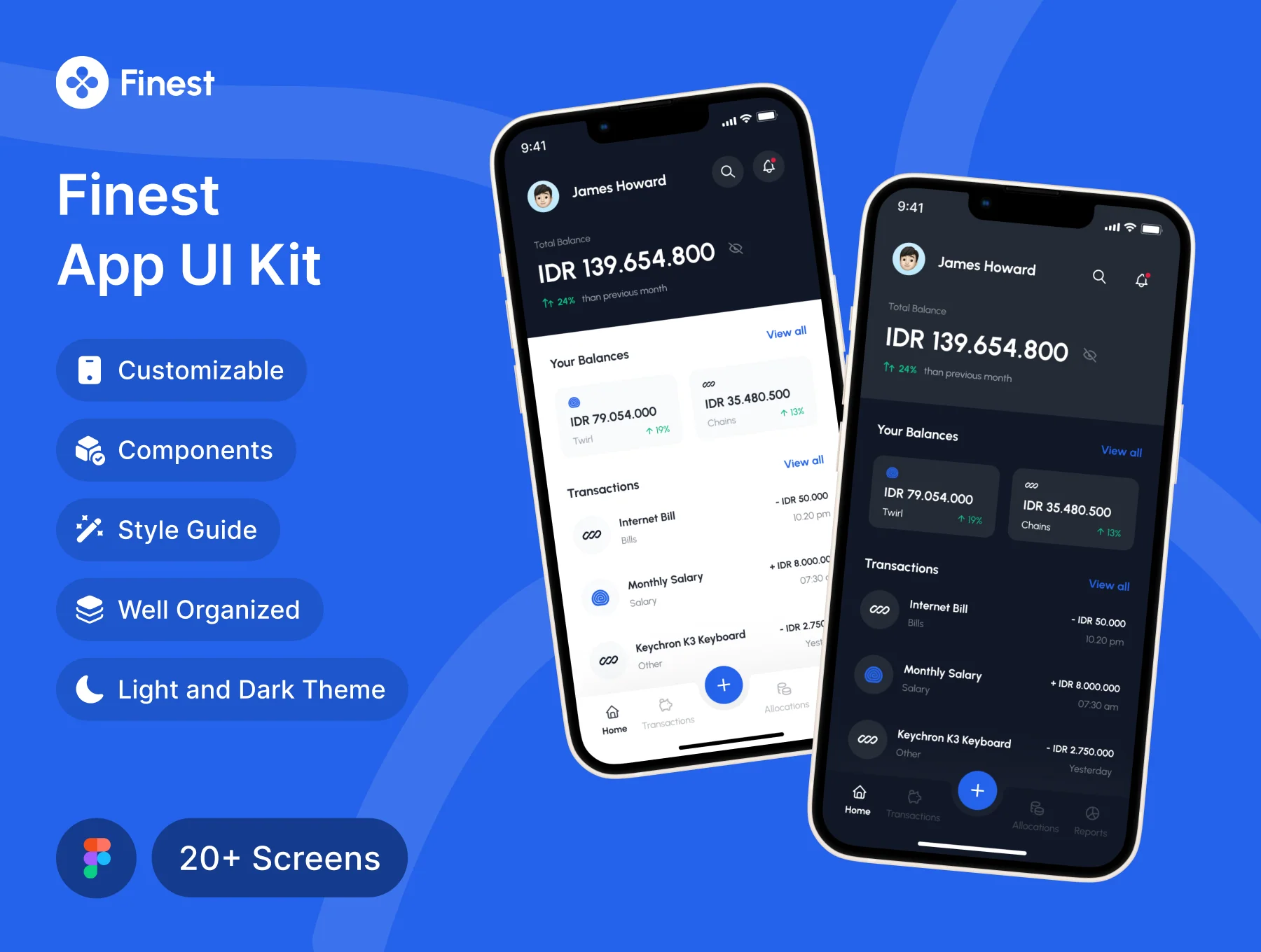 Finest - Finance Mobile Apps UI Kit
