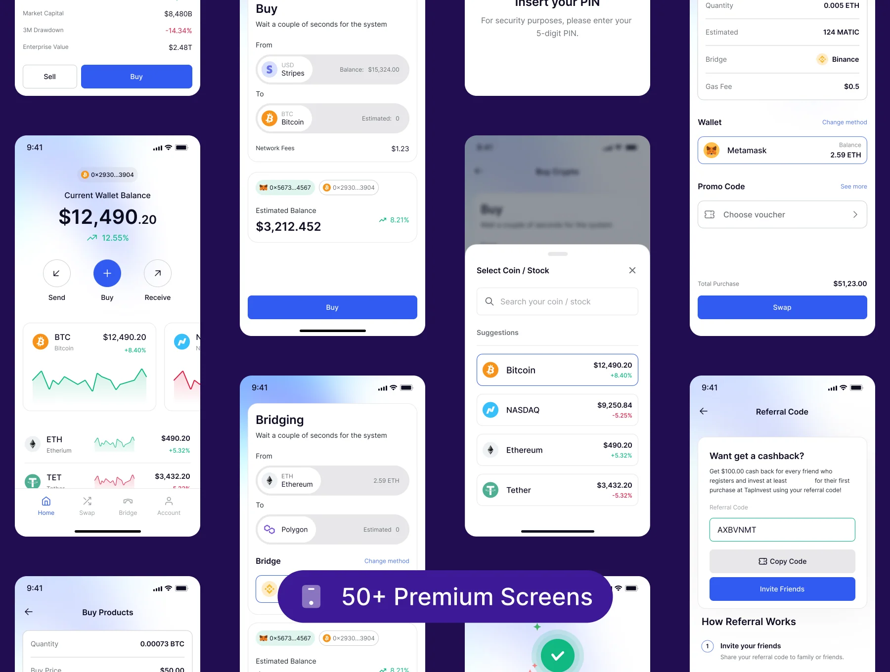 Finex - Stock Investment App UI Kit 4
