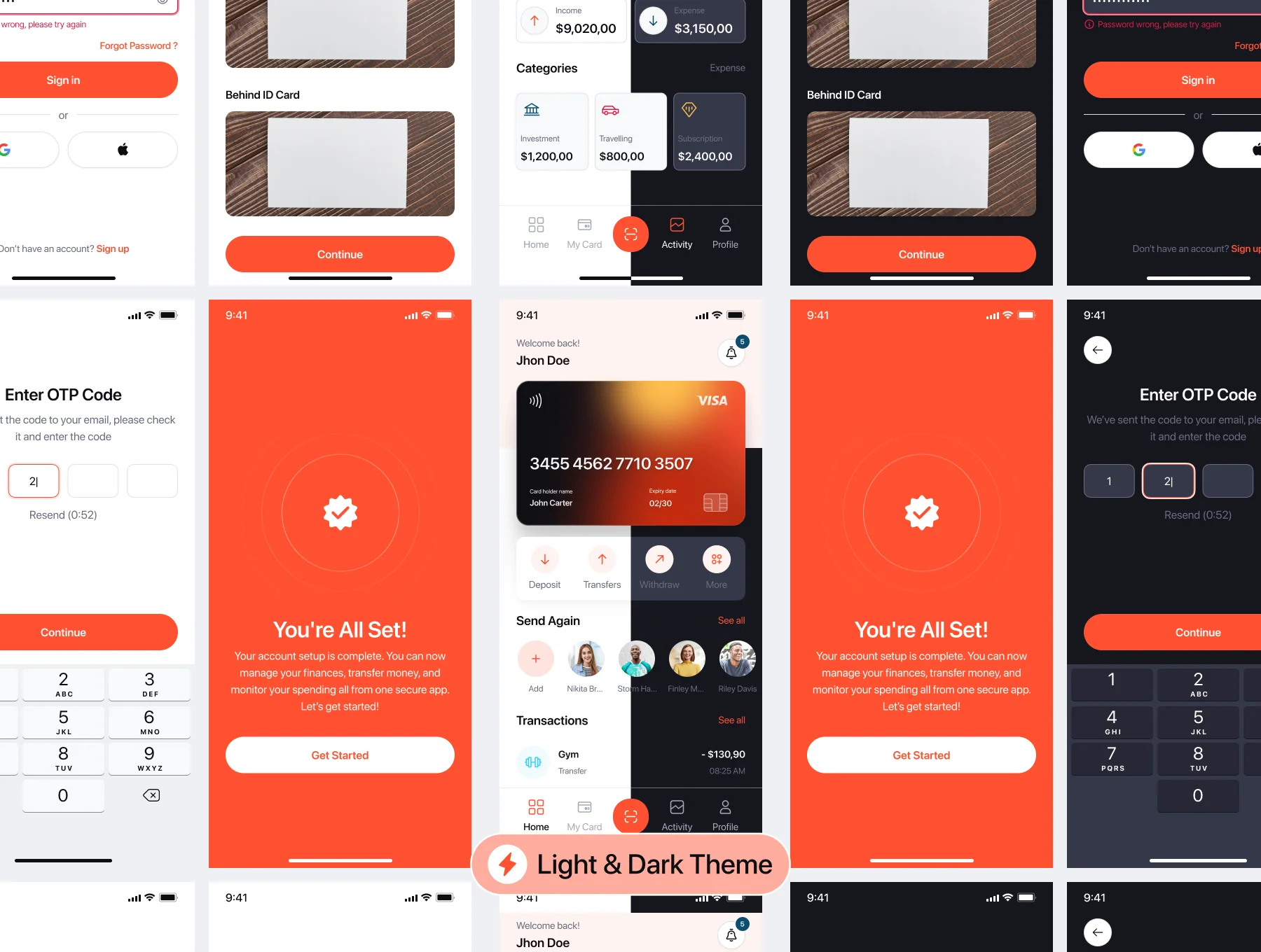 Finexa - Finance & Banking Mobile App UI Kit 5