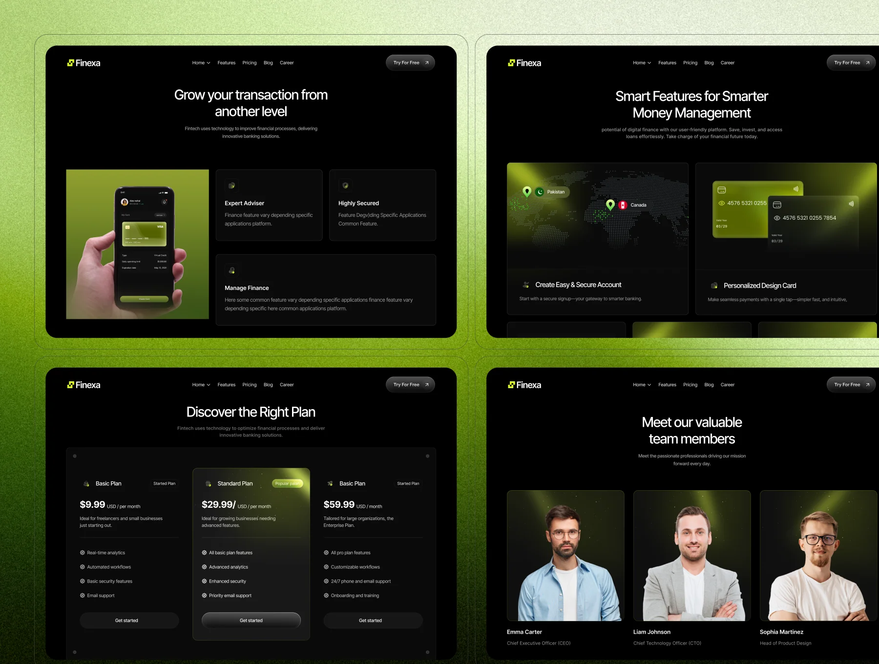 Finexa  – Framer Template 2