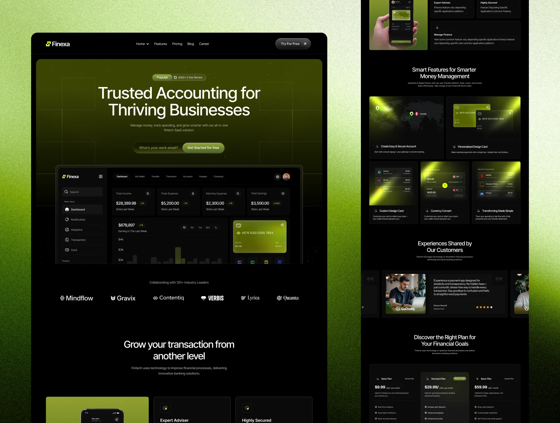 Finexa  – Framer Template 3
