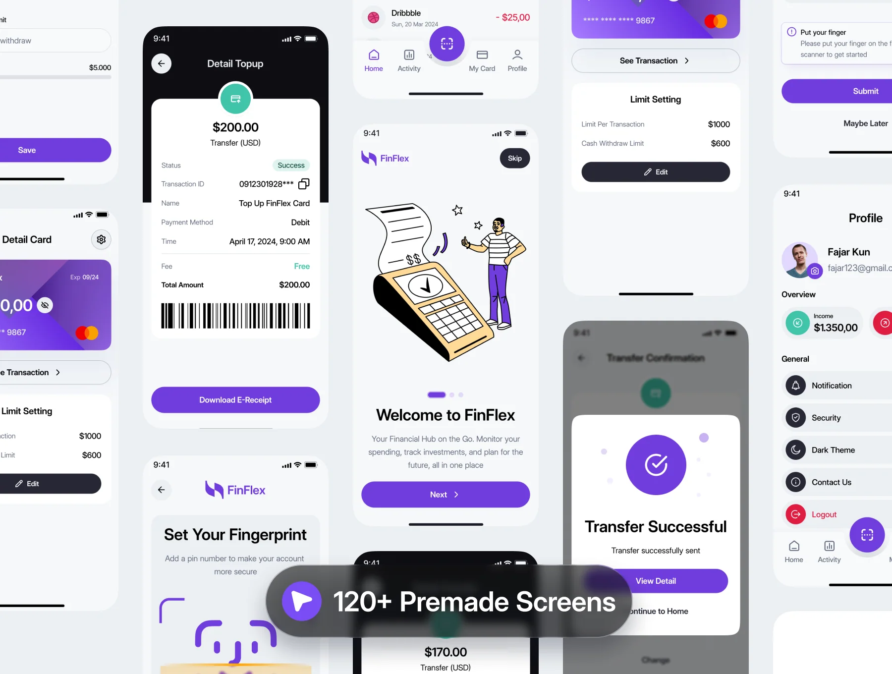 FinFlex - Finance App Mobile UI Kits 2