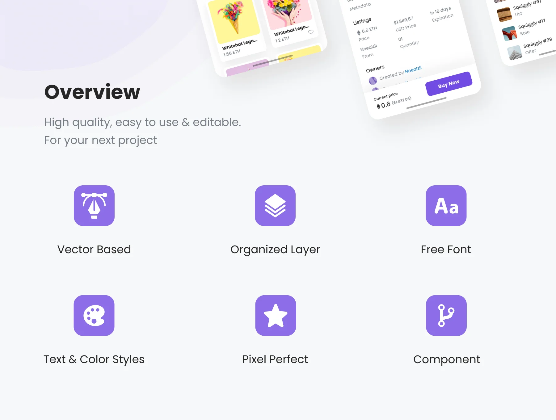 Fingies - NFT Marketplace Mobile App UI Kit 3