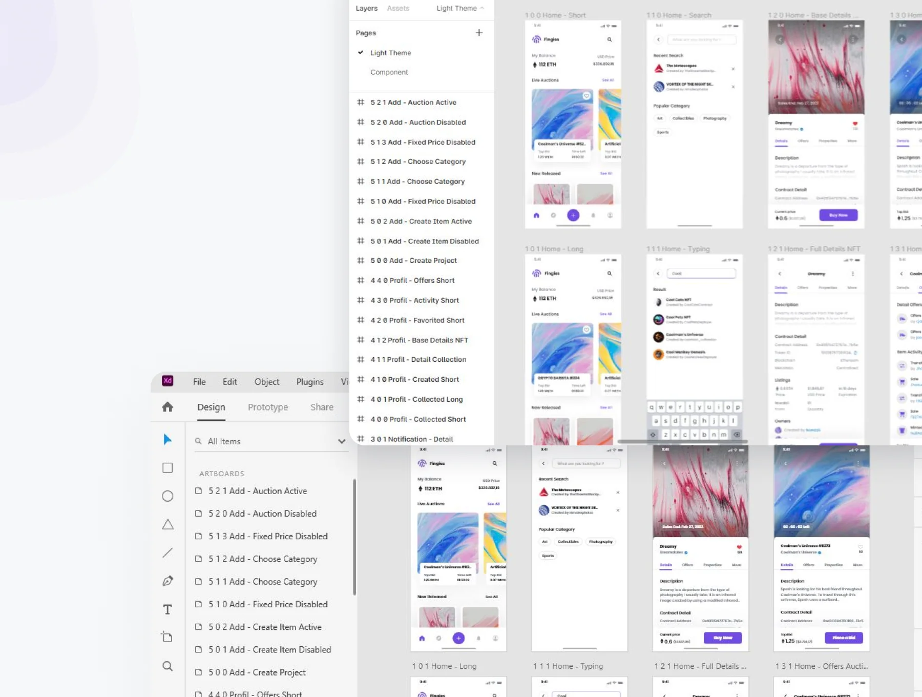 Fingies - NFT Marketplace Mobile App UI Kit 8