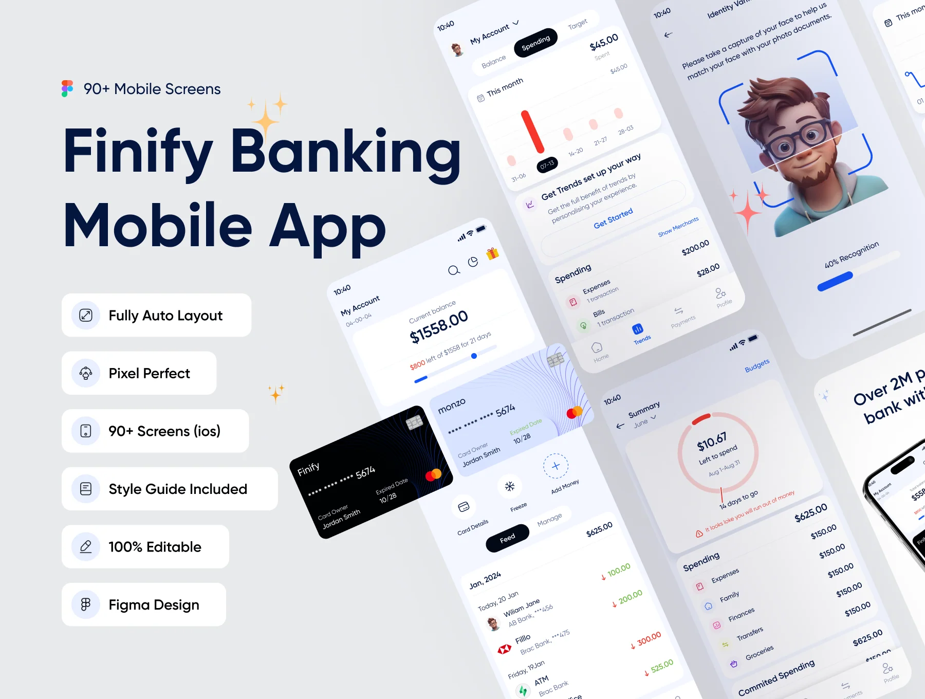 Finify Banking Mobile App UI Kit