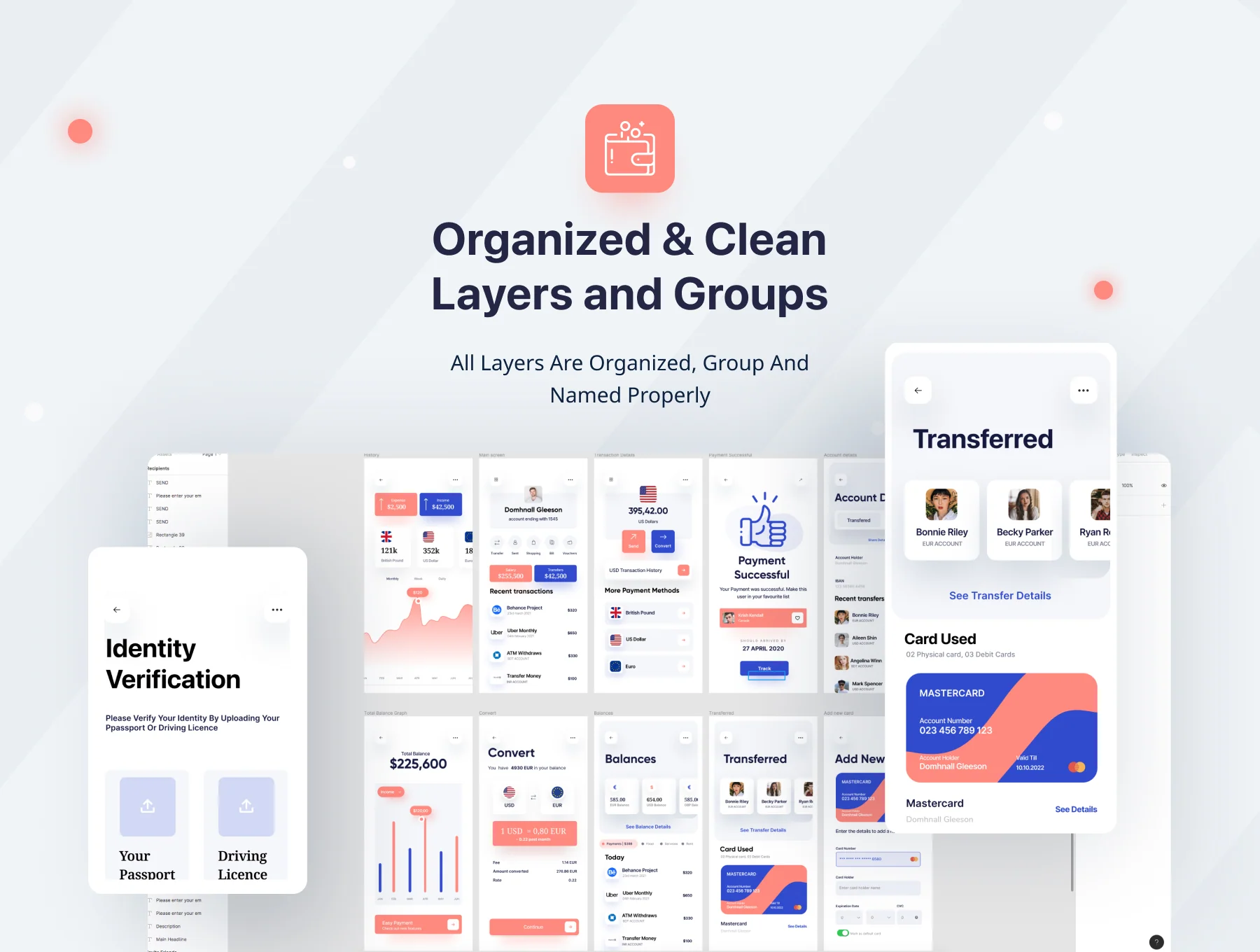 Finity App UI Kit For Banking, Finance and Money Transfer Kit 4