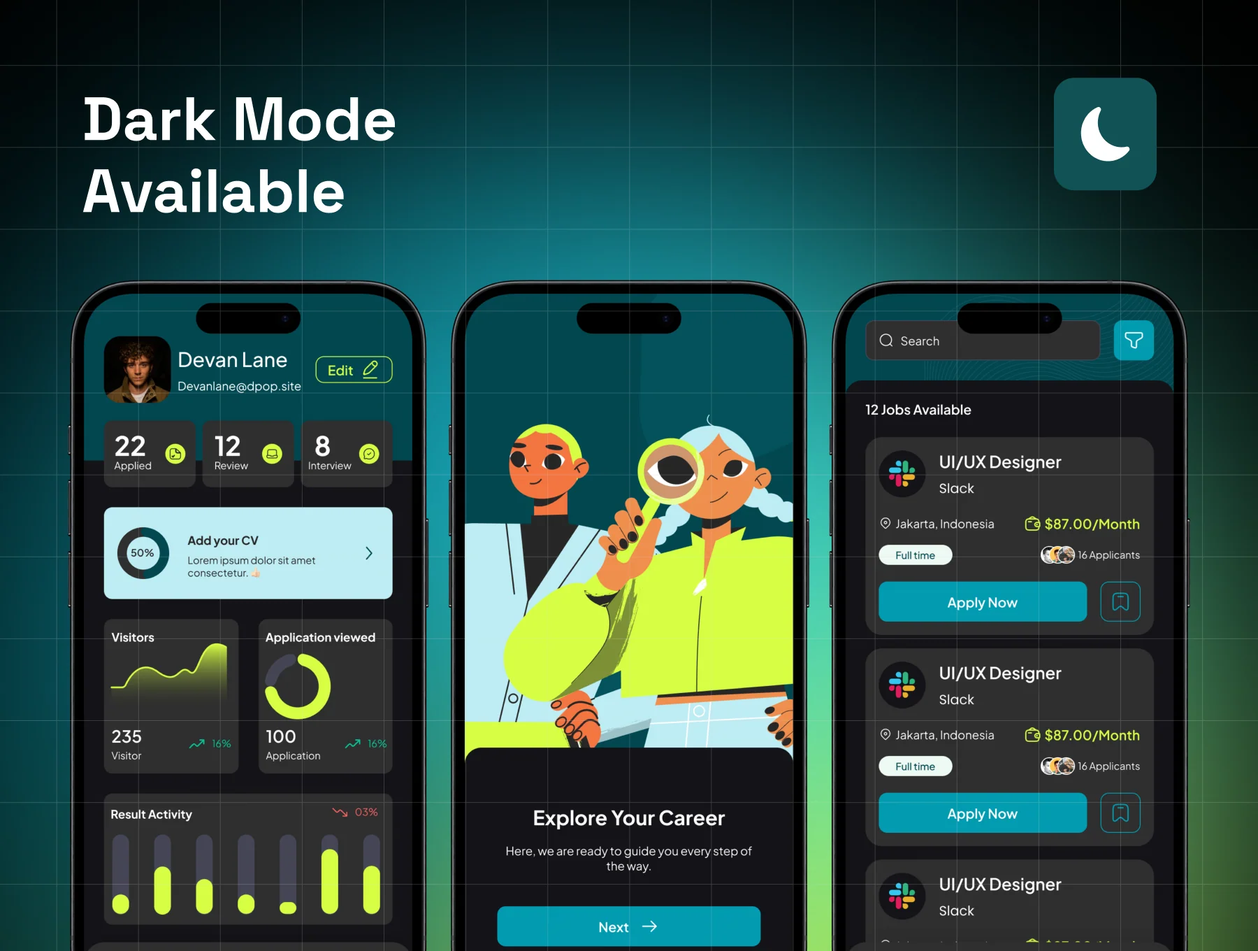 FinJob - Job Finder Mobile App UI UX 5