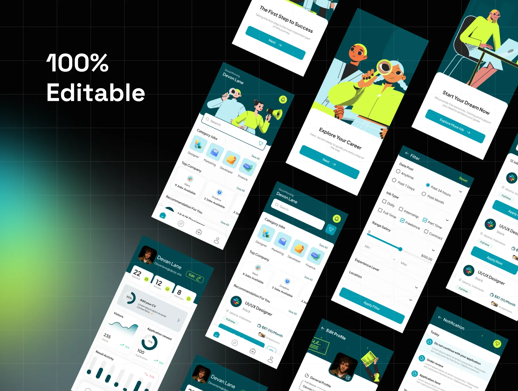 FinJob - Job Finder Mobile App UI UX 7