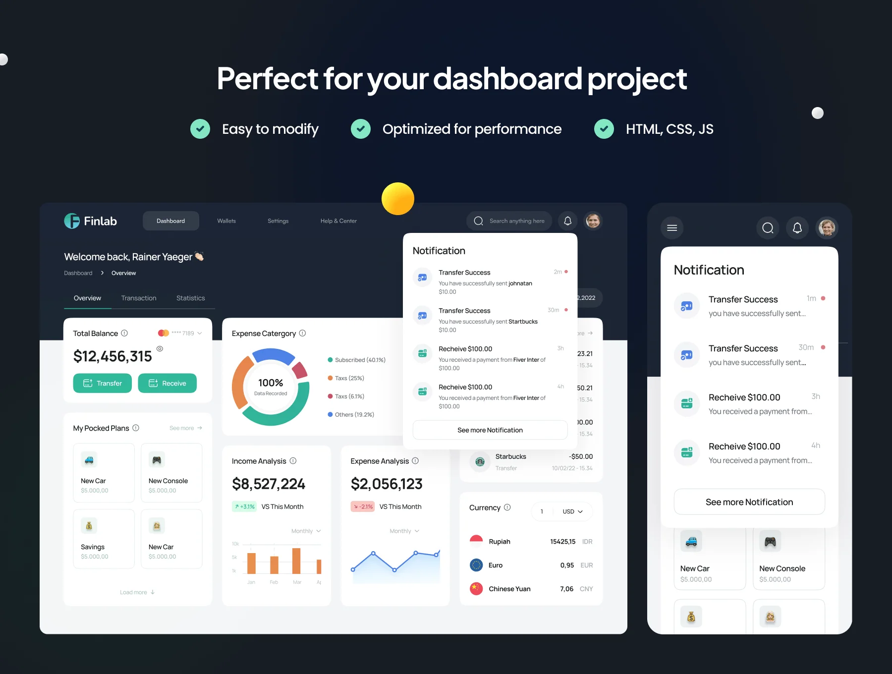 Finlab: Coded finance dashboard 3