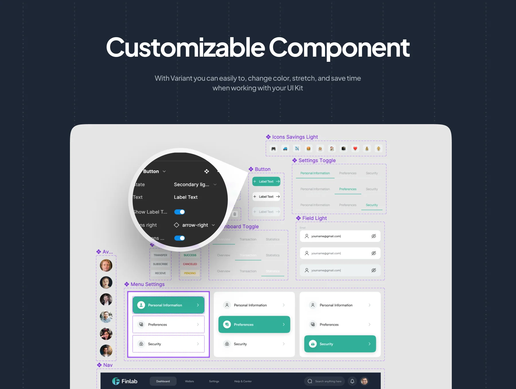 Finlab - Finance Dashboard UI Kit 4