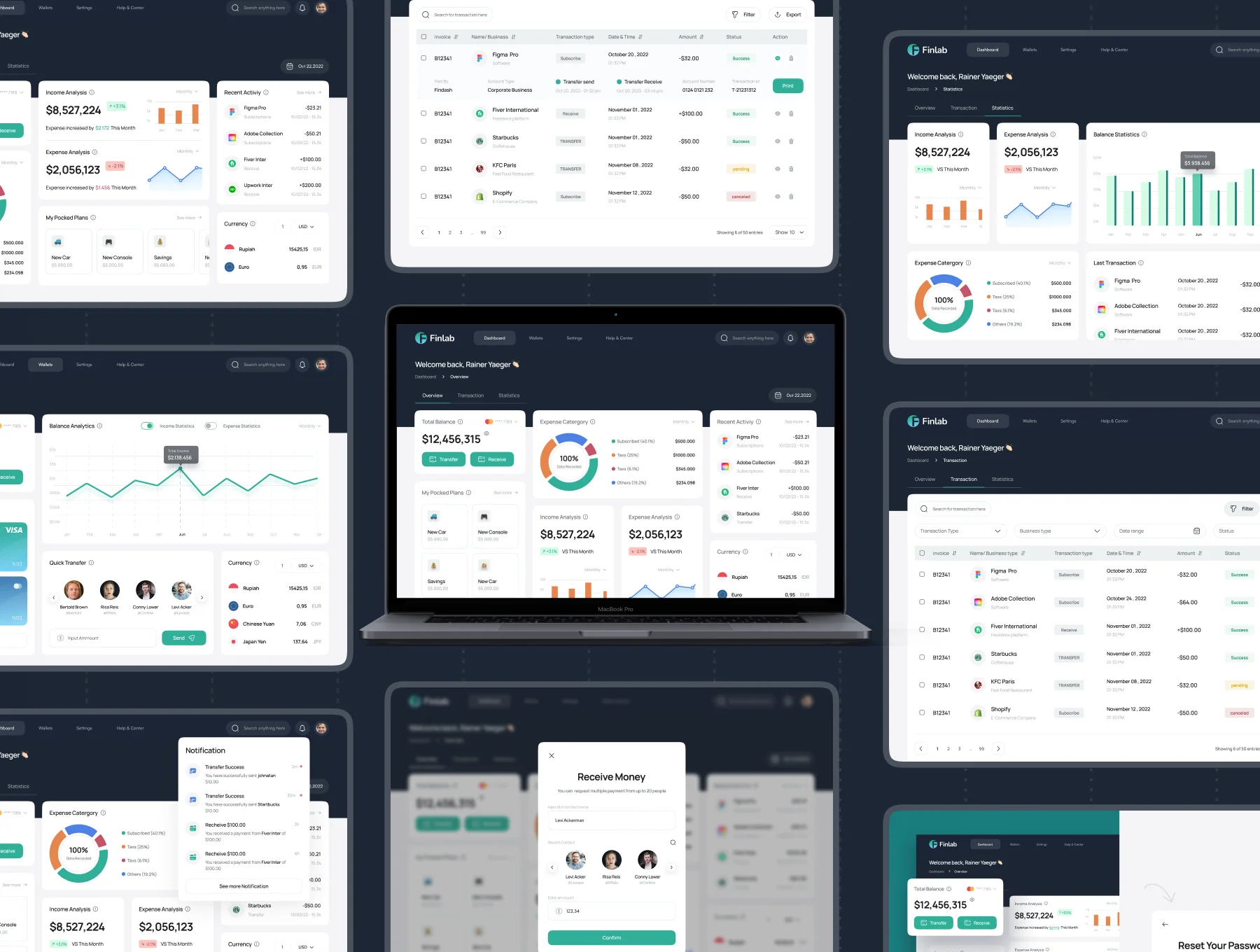 Finlab - Finance Dashboard UI Kit 5