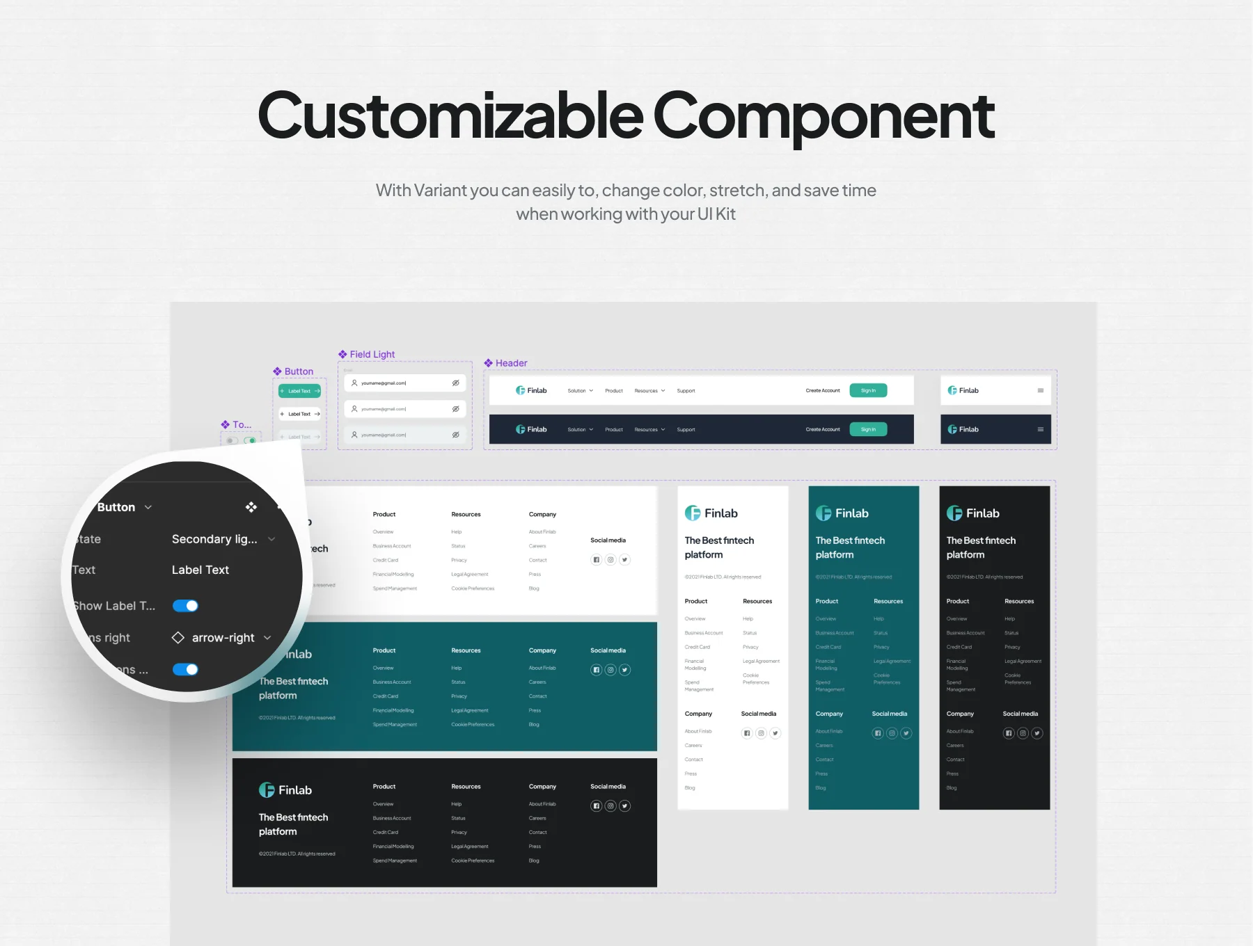 Finlab - SaaS Finance Website UI Kit 4