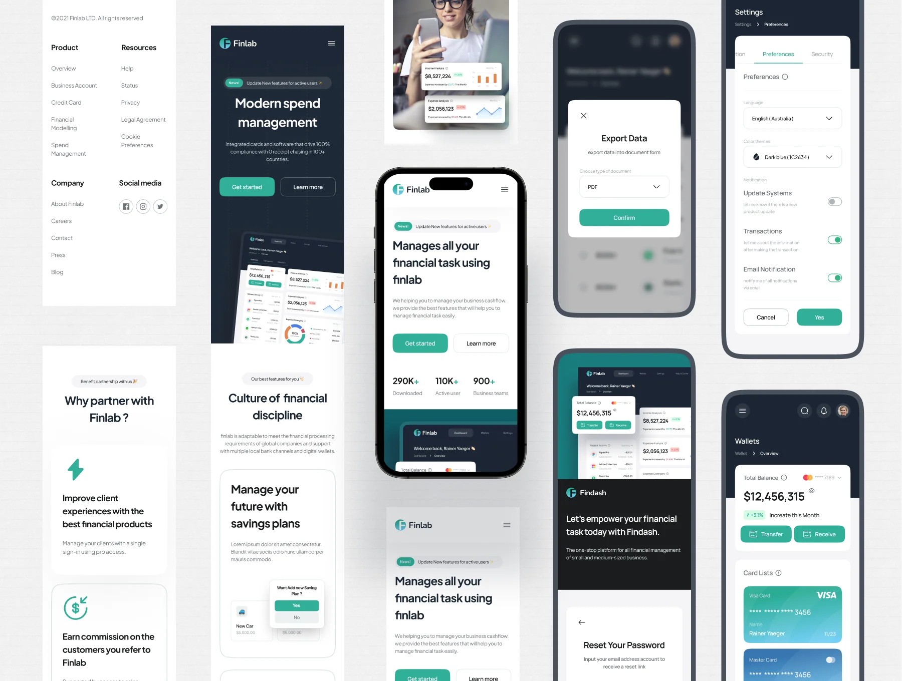 Finlab - SaaS Finance Website UI Kit 6