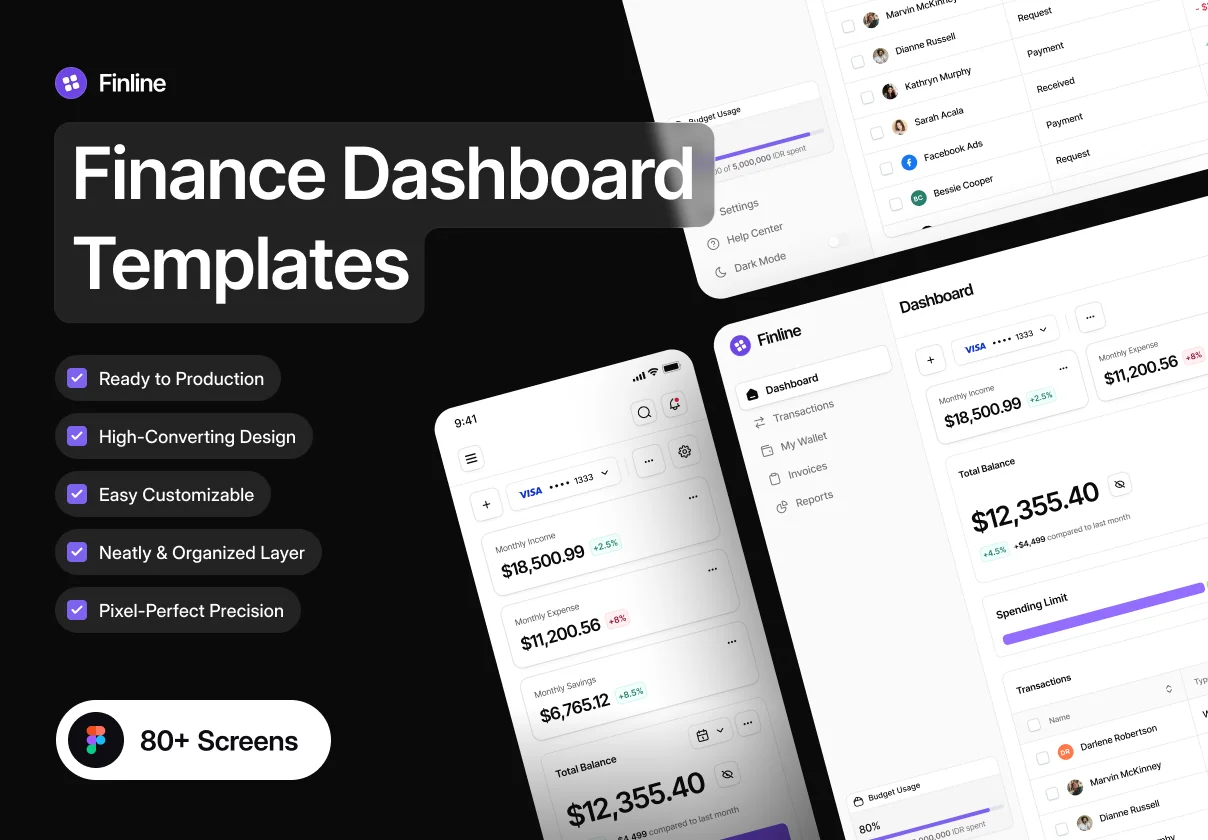 Finline - Financial Services Dashboard UI Kit