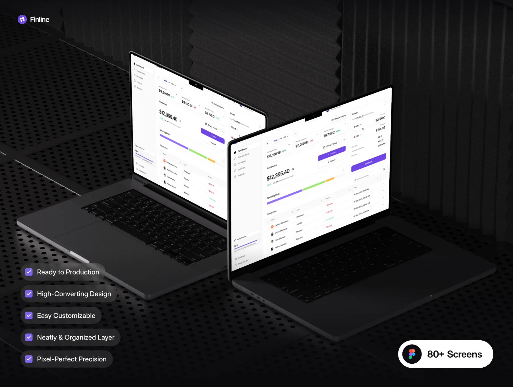 Finline - Financial Services Dashboard UI Kit