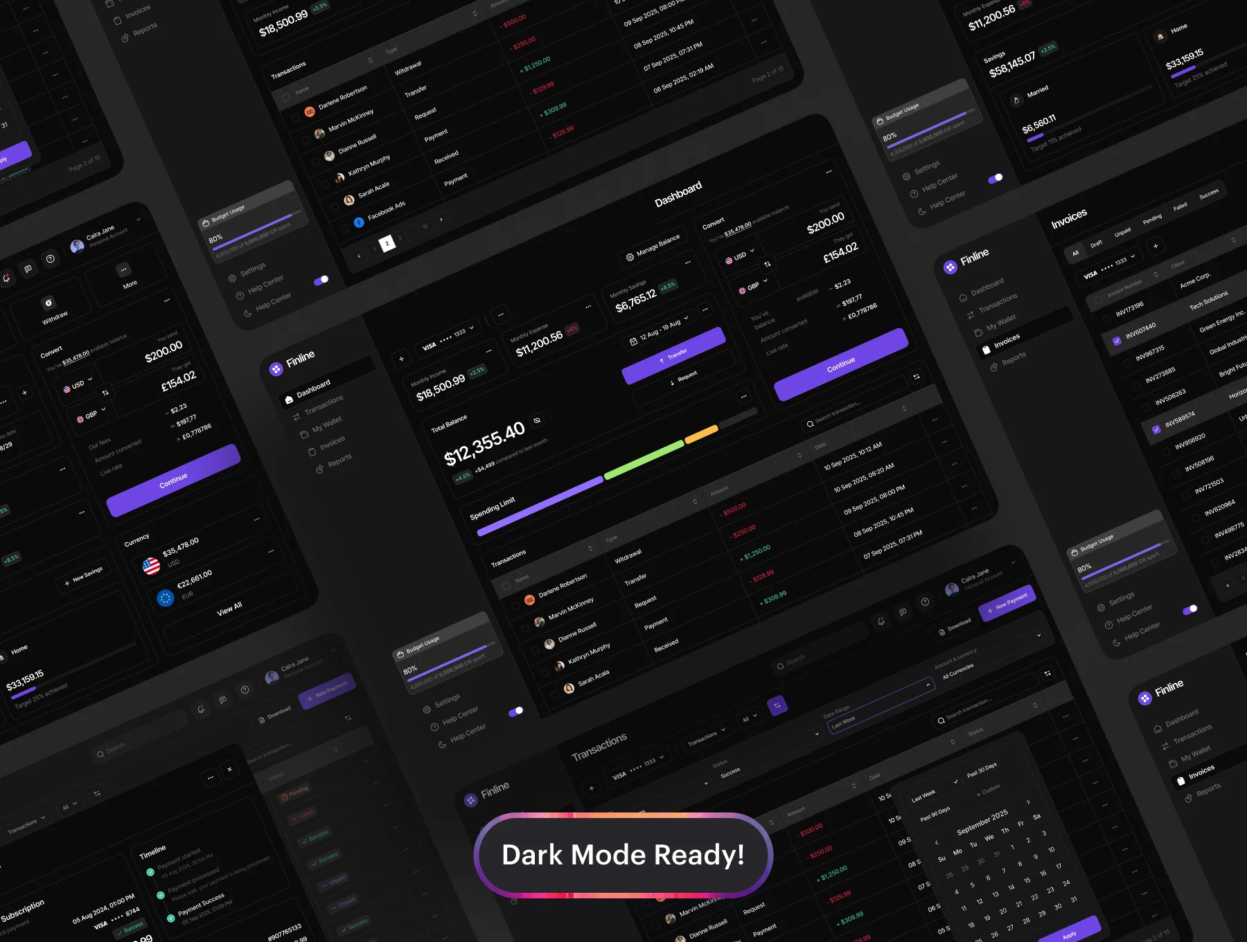 Finline - Financial Services Dashboard UI Kit 8