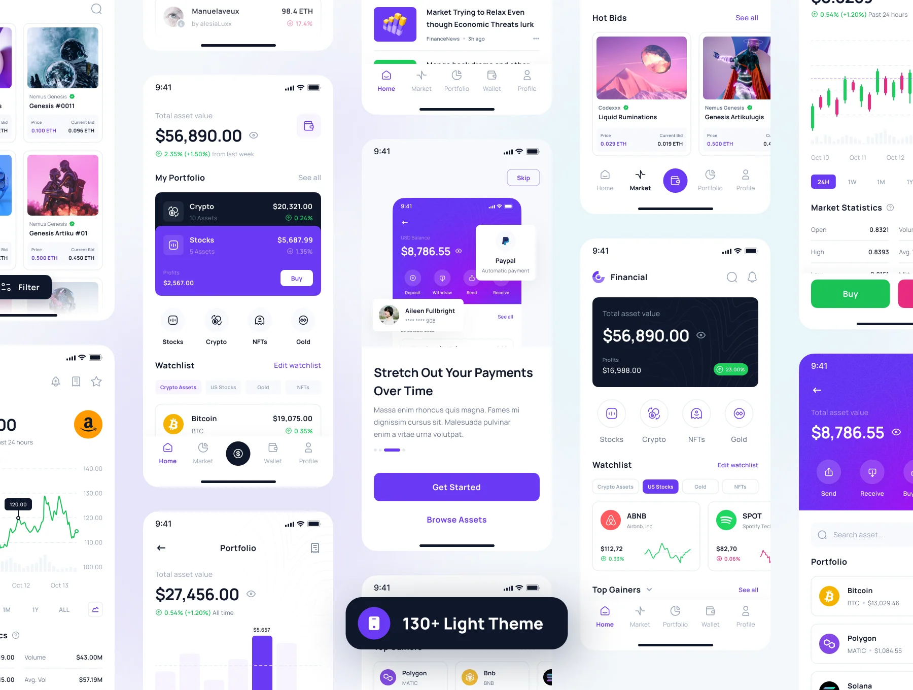 Finline - Investments & Finance App UI Kit 3