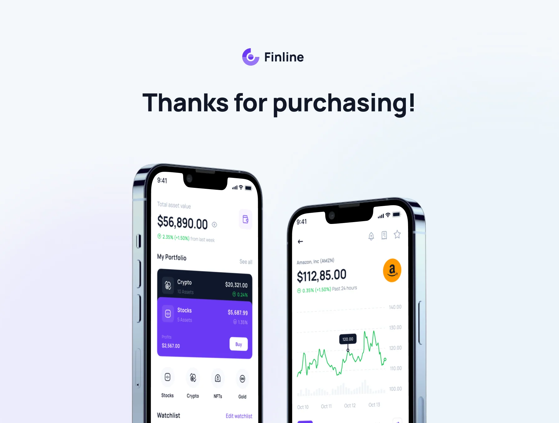 Finline - Investments & Finance App UI Kit 6