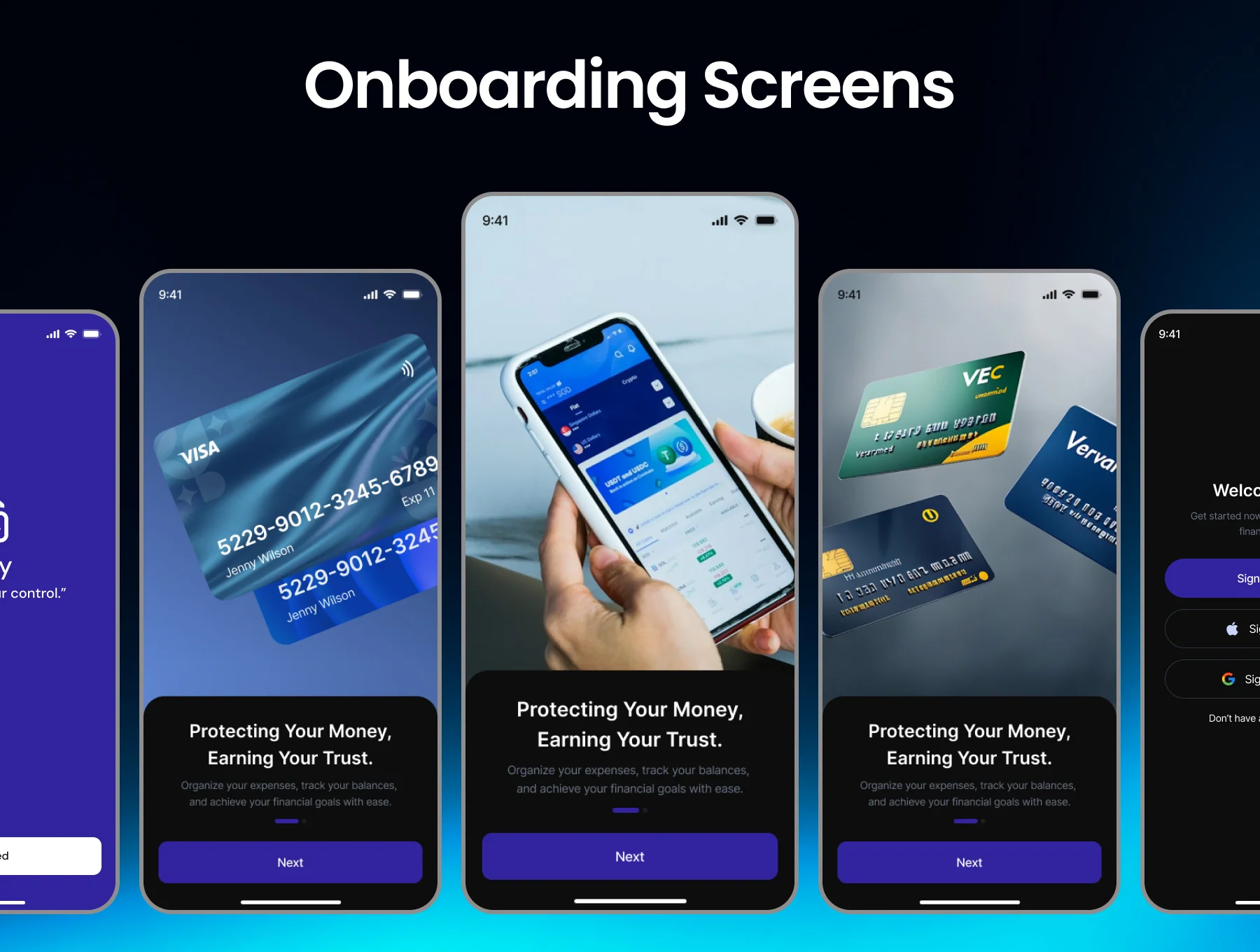 Finly Digital Wallet Mobile App UI kit 3