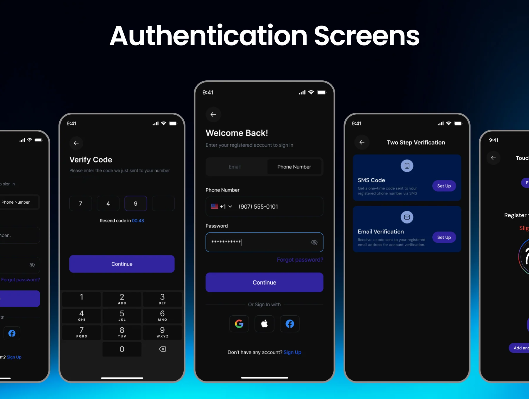 Finly Digital Wallet Mobile App UI kit 5