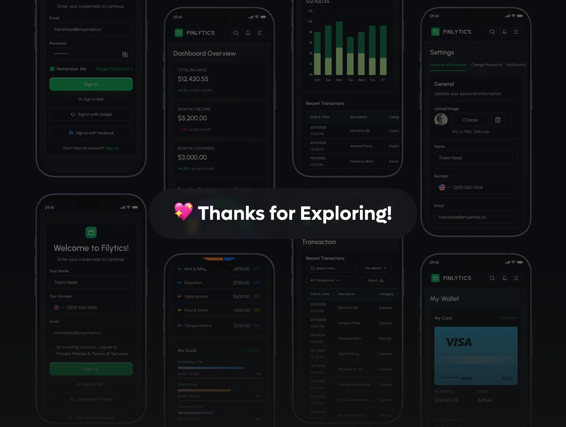 Finlytics - Financial Management Dashboard UI Kit 6
