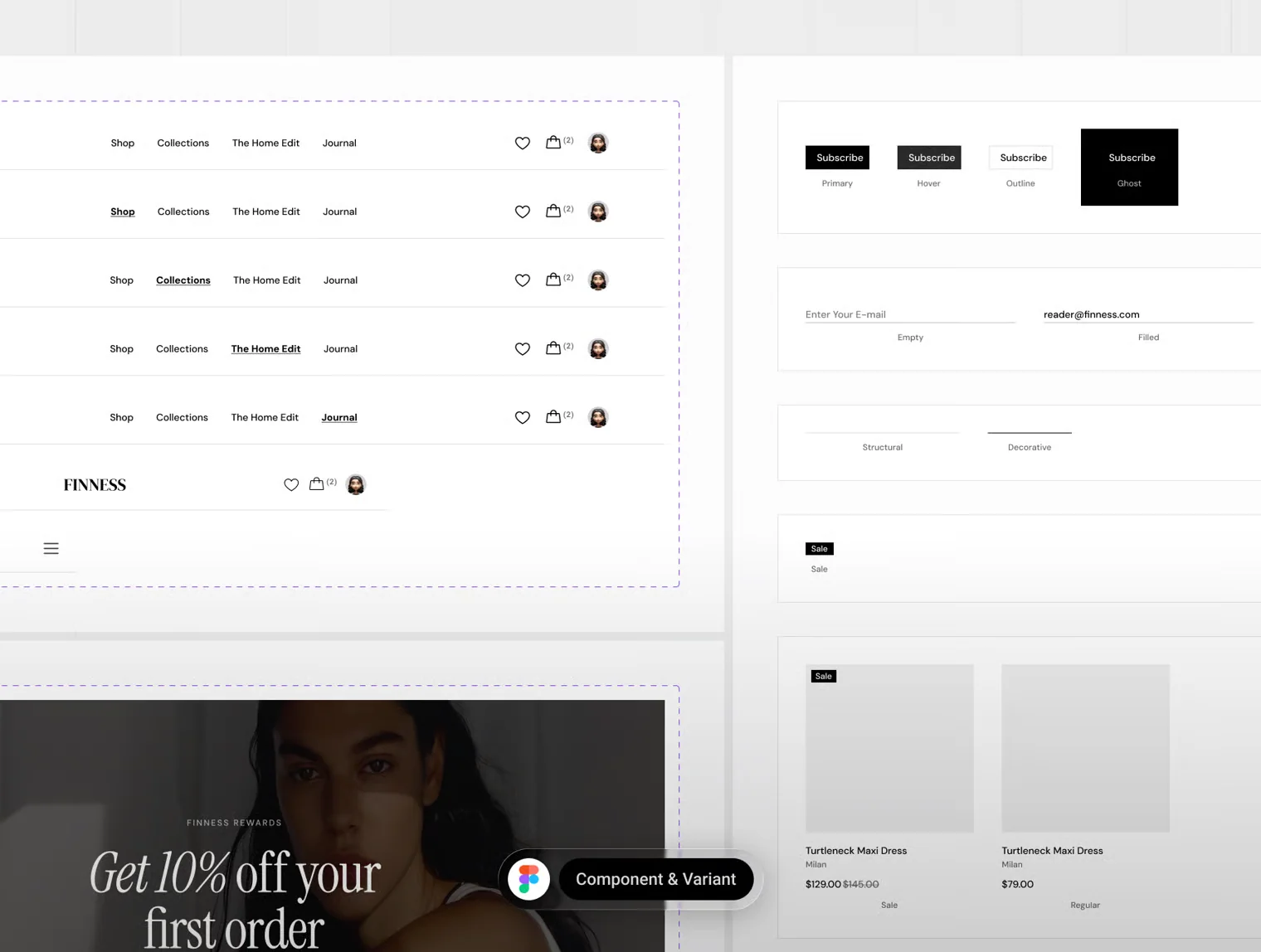 Finness | E-commerce Fashion Shopping App UI Kit 6
