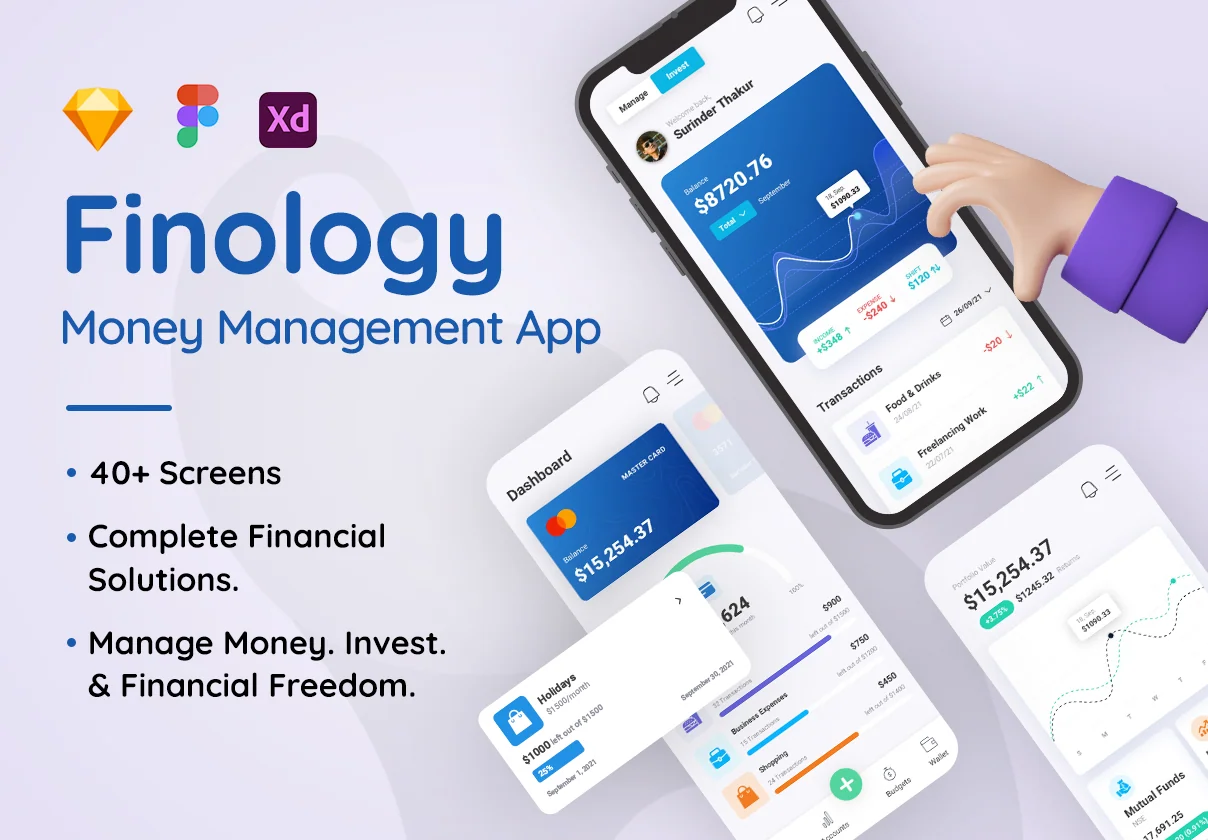 Finology - Money Management App Template