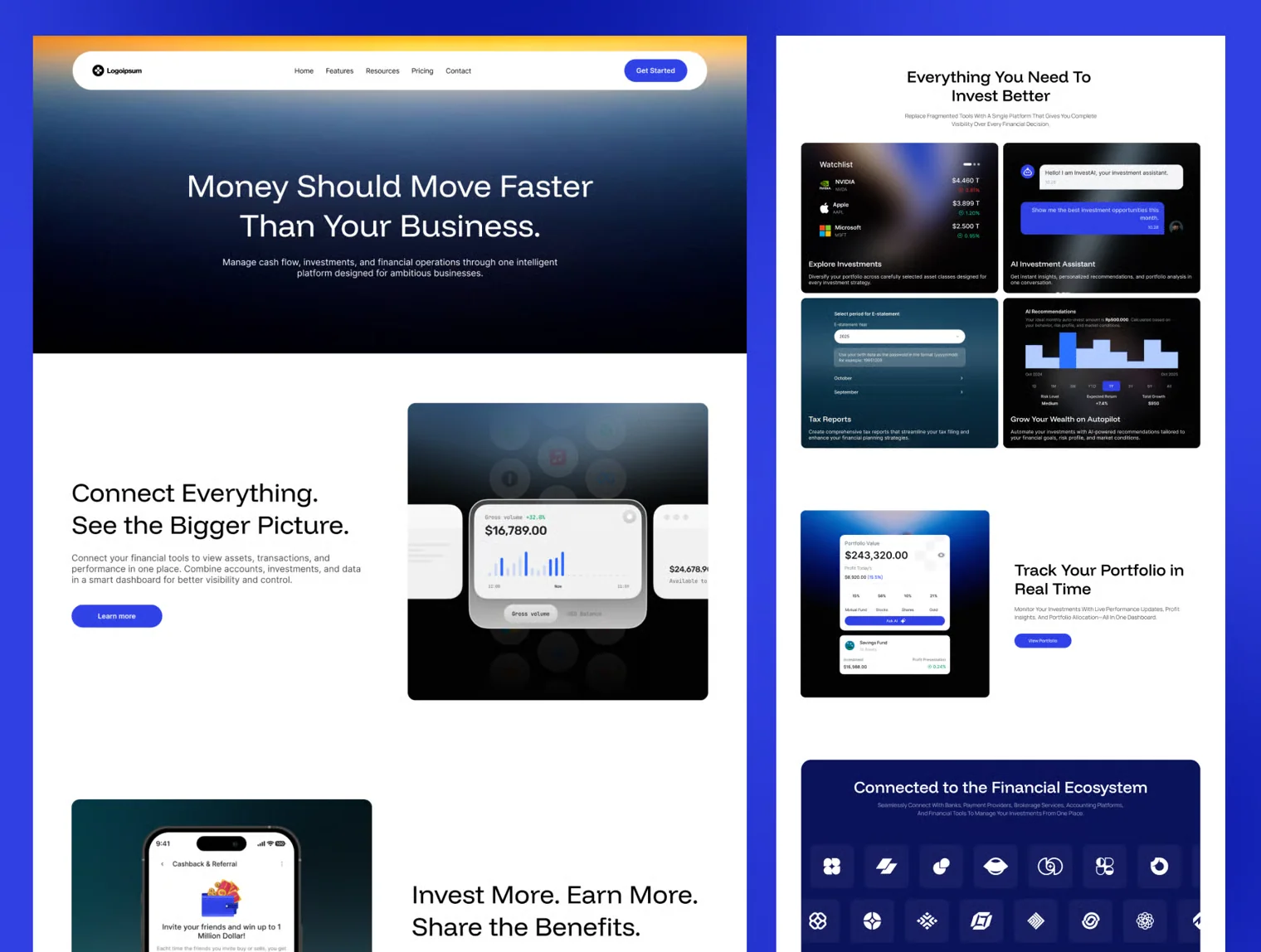Finora – Finance Framer Website Template 6