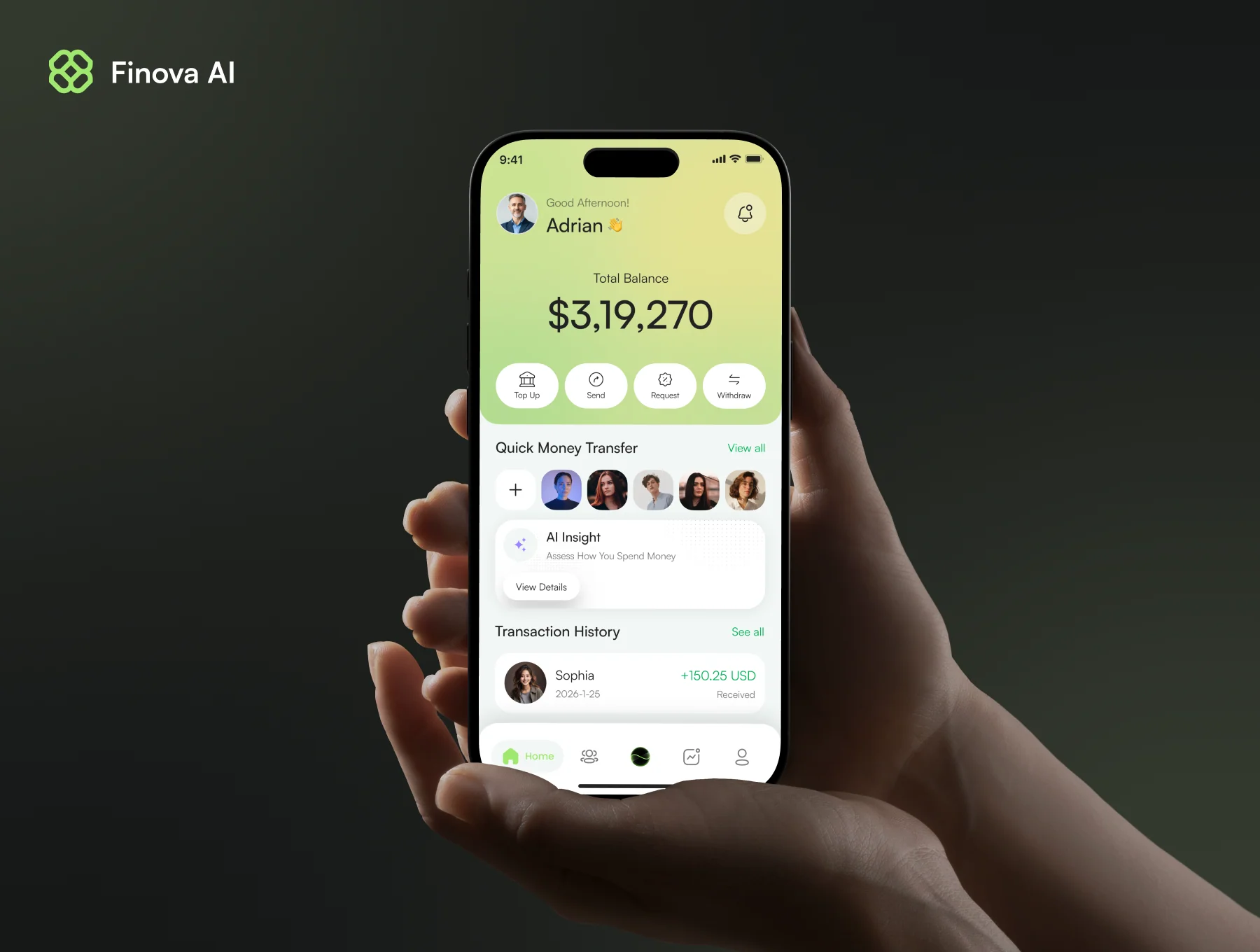 Finova AI – Finance Mobile App Figma UI Kit 3
