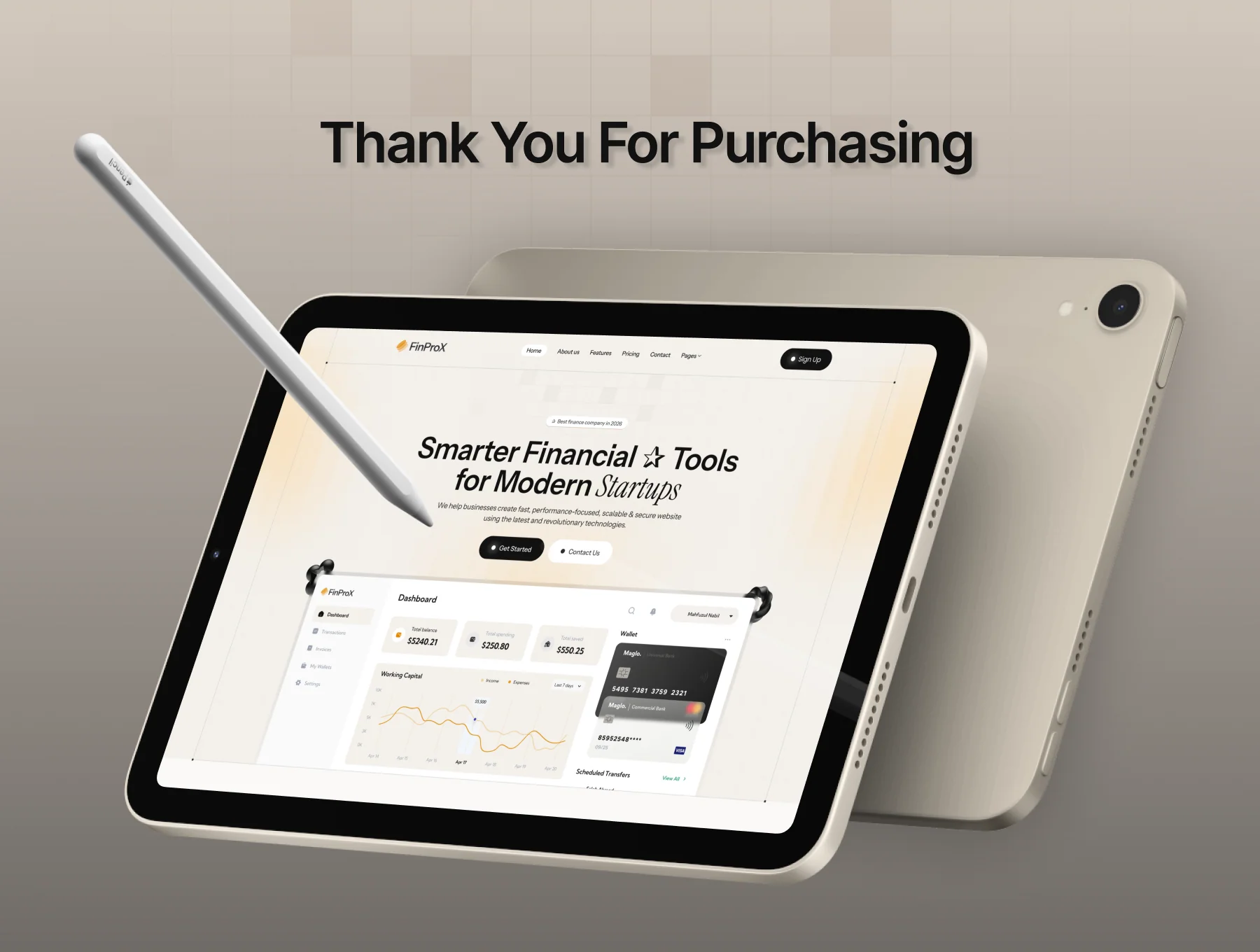 FinProX - Finance SaaS Template 6