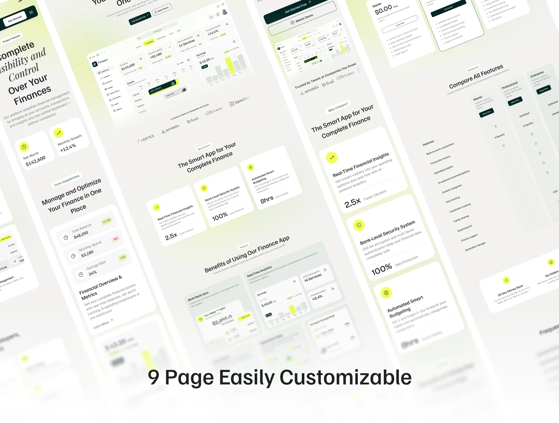 Finsaro - Modern Finance SaaS Website  Template 3