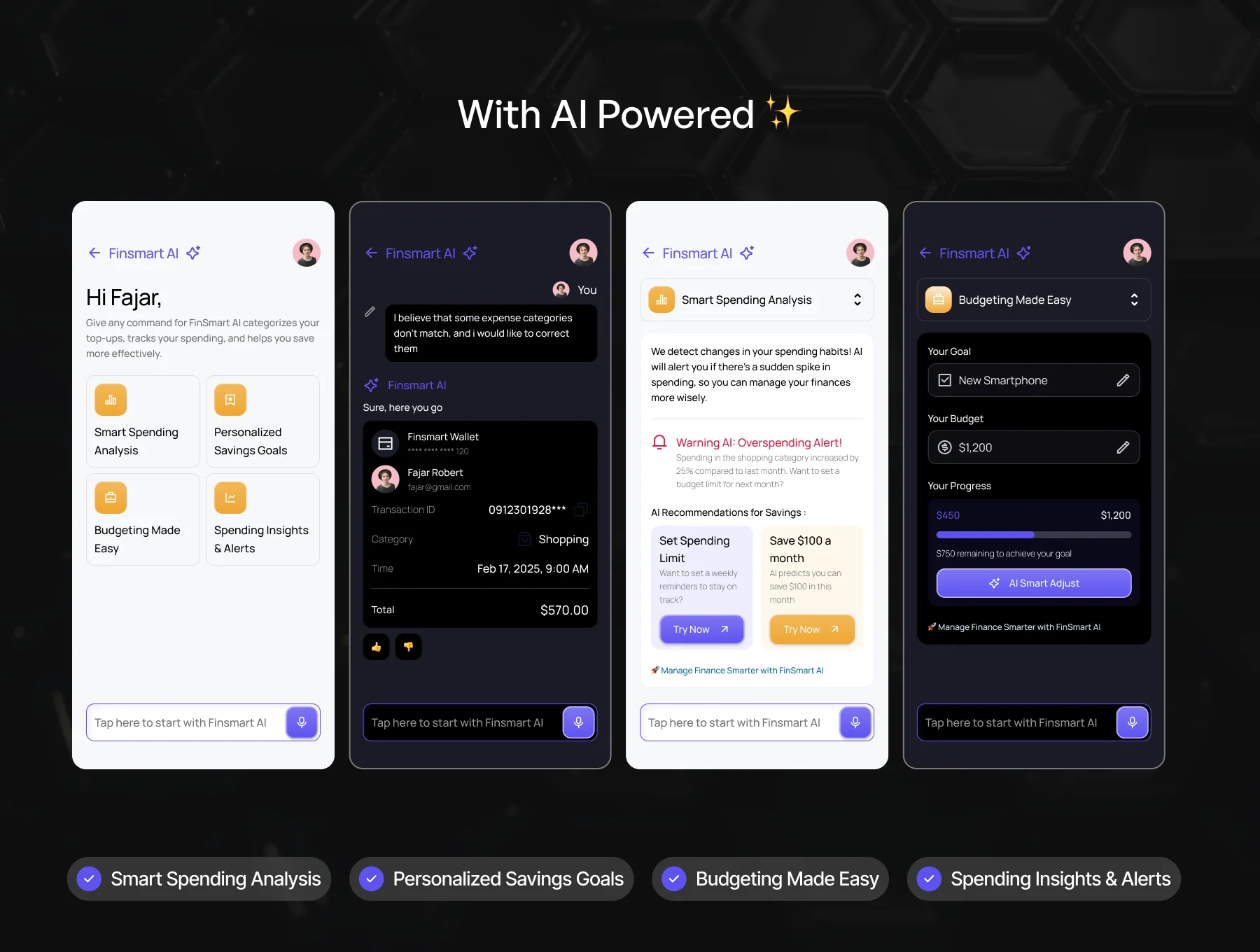Finsmart - Smart & Secure Digital Bank Mobile App UI KIT 5
