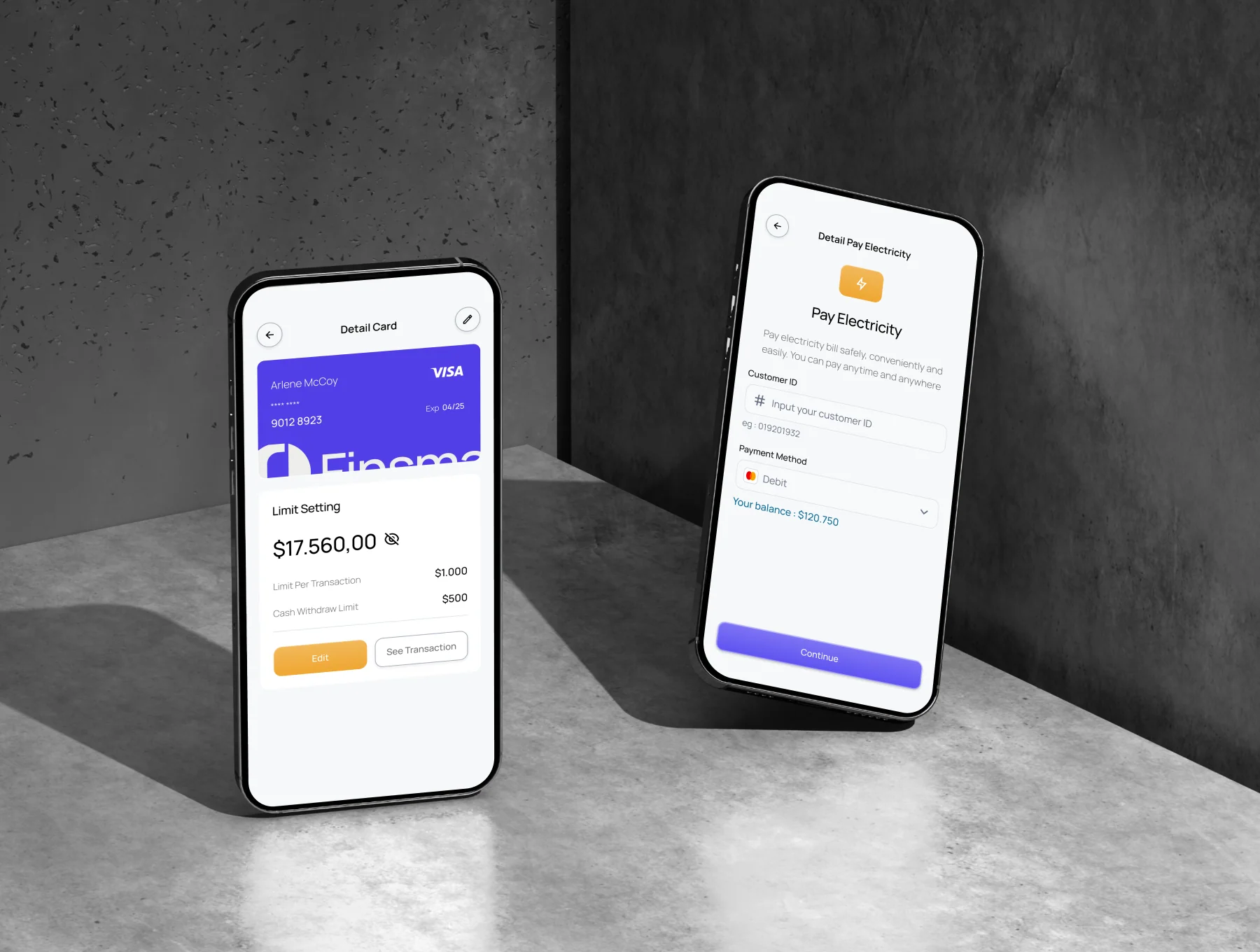 Finsmart - Smart & Secure Digital Bank Mobile App UI KIT 6